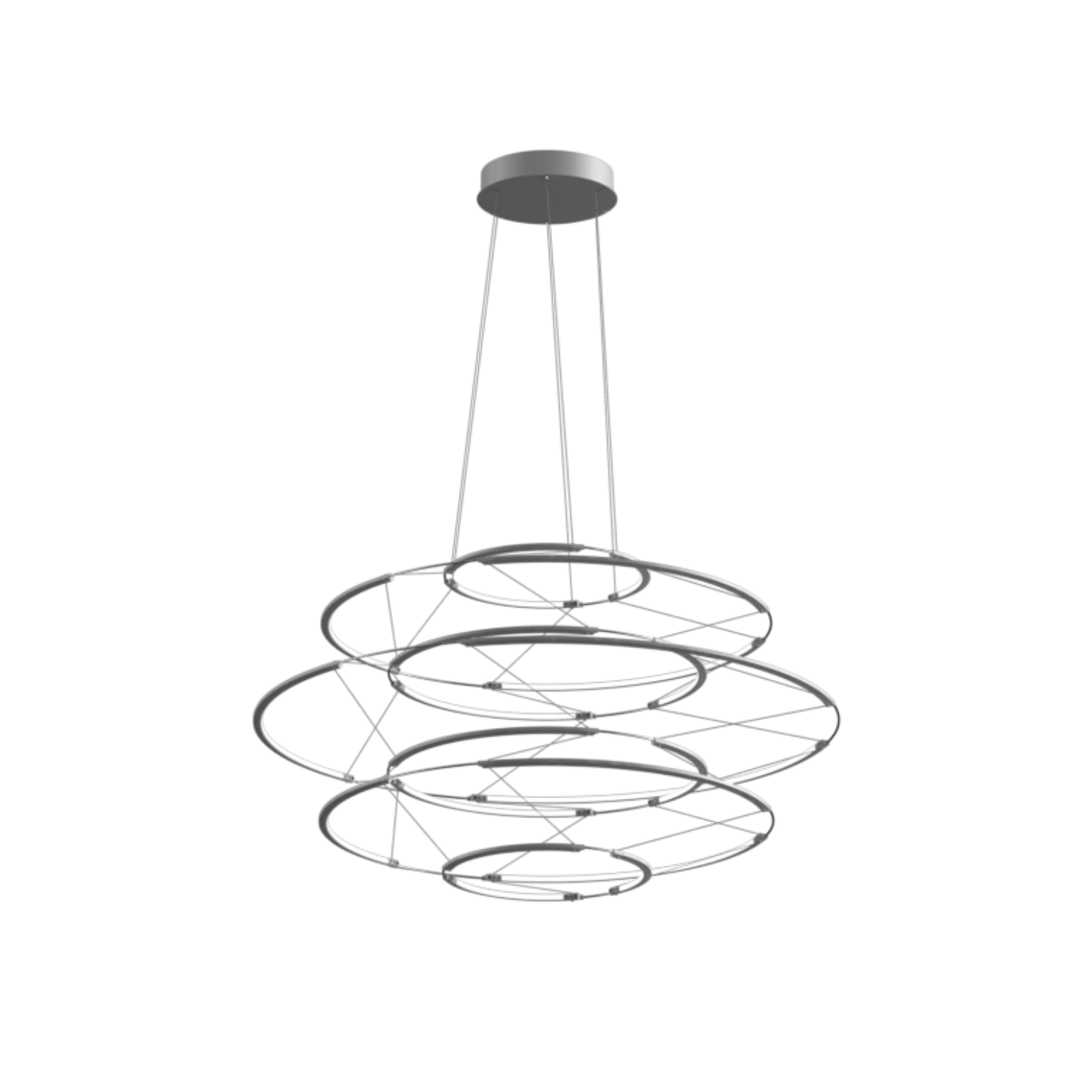 Lampa wisząca DROP 7 srebrny – Nemo Lighting