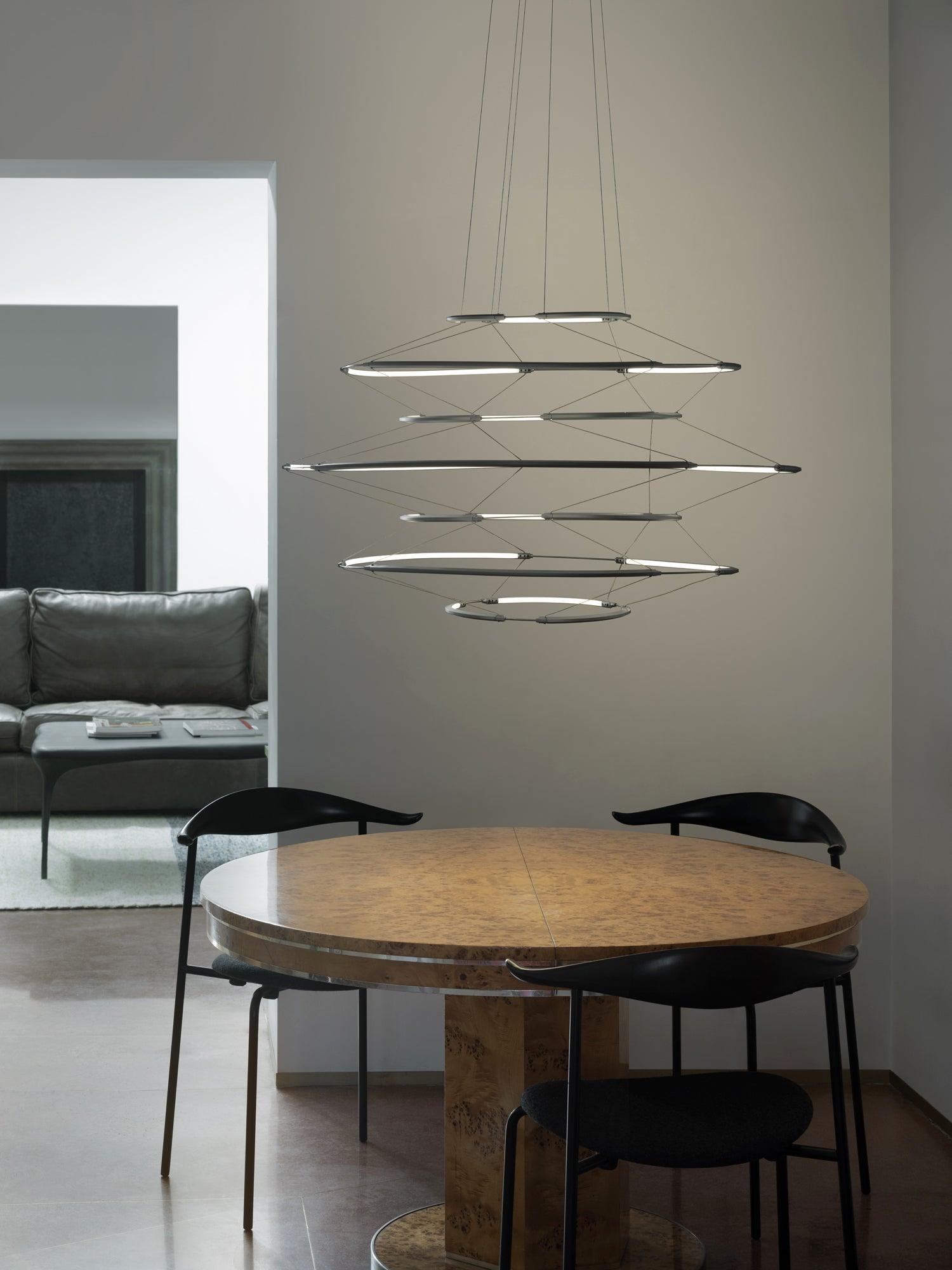 Lampa wisząca DROP 7 srebrny – Nemo Lighting