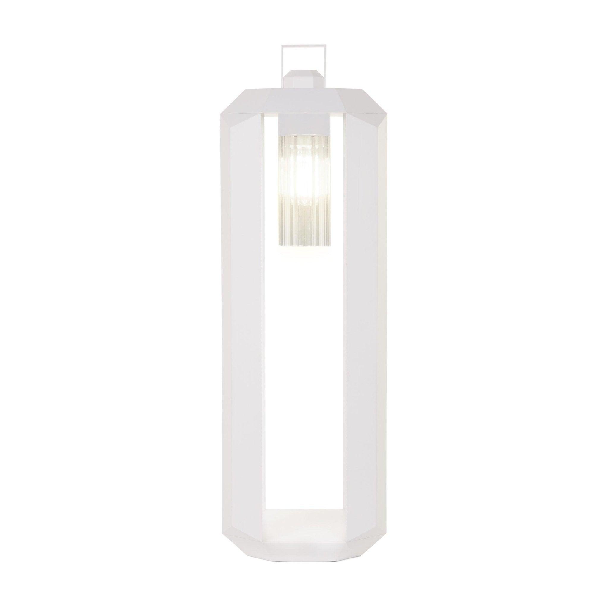 Lampa zewnętrzna akumulatorowa CUBE BATTERY biały – styl nowoczesny