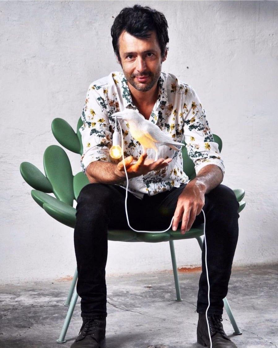 Lampa zewnętrzna BIRD WAITING biały Seletti    Eye on Design