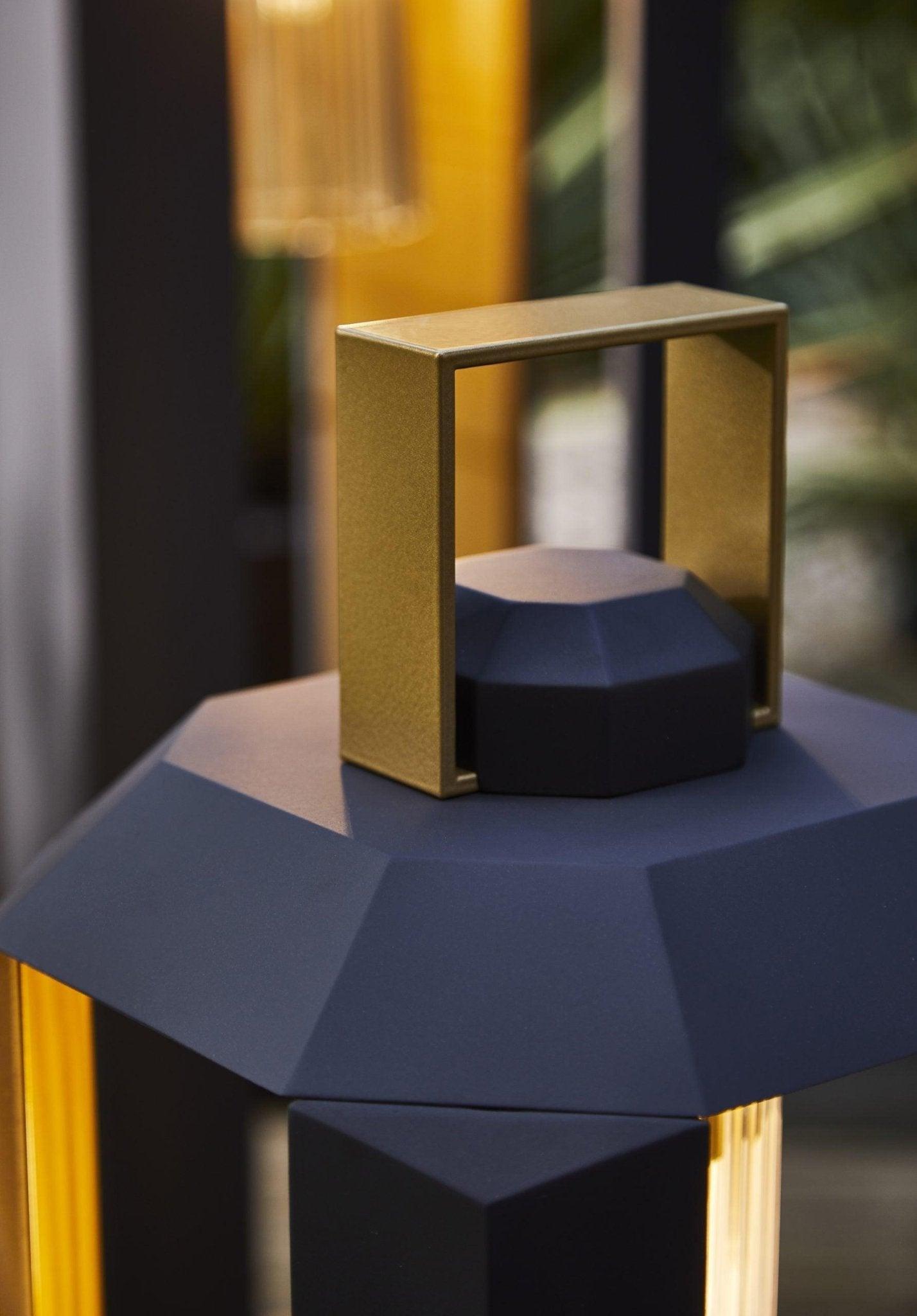 Lampa stojąca zewnętrzna CUBE ciemnobrązowy – Contardi