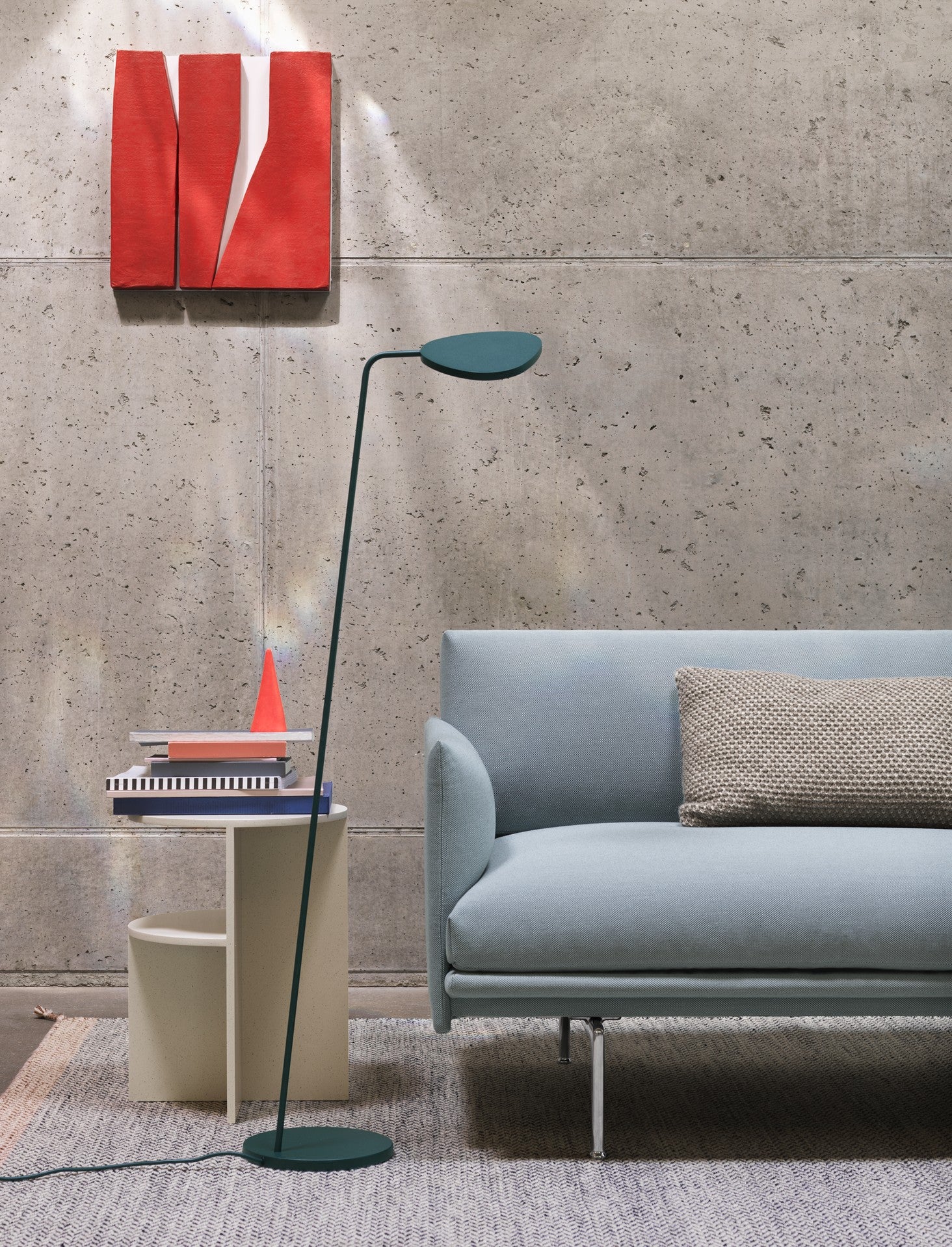 Lampa podłogowa LEAF ciemnozielony