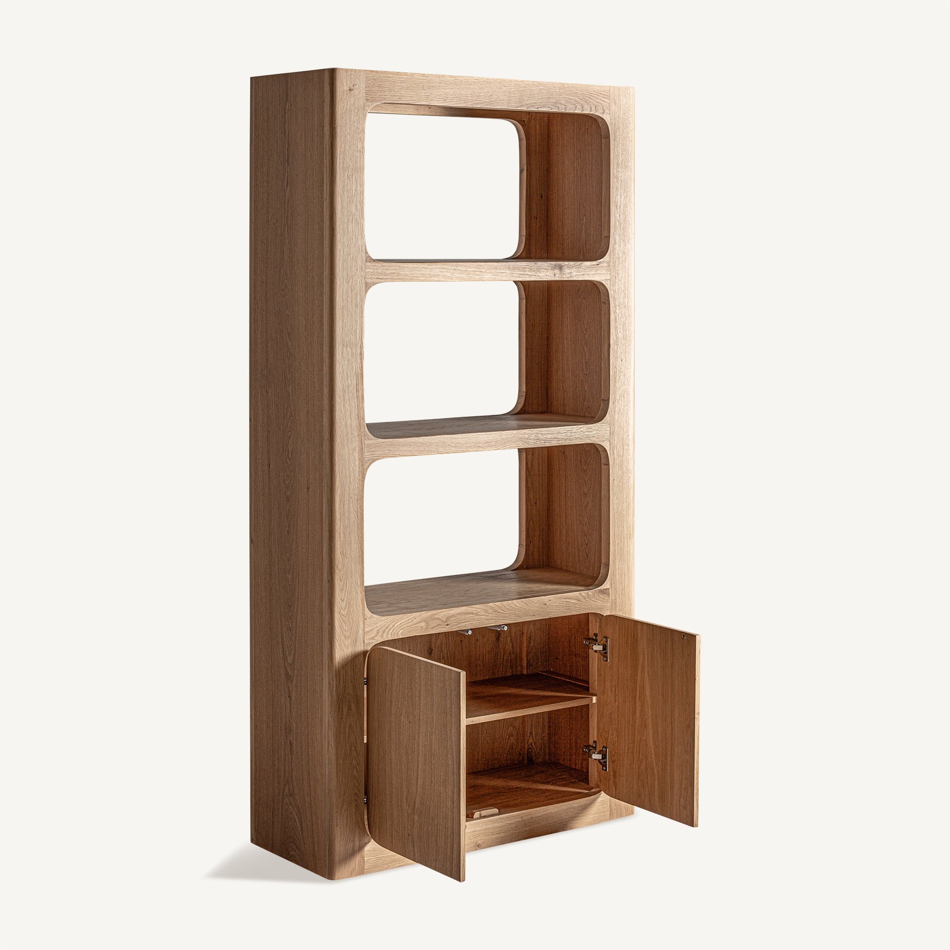 Boekenkast SAULGE eikenhout