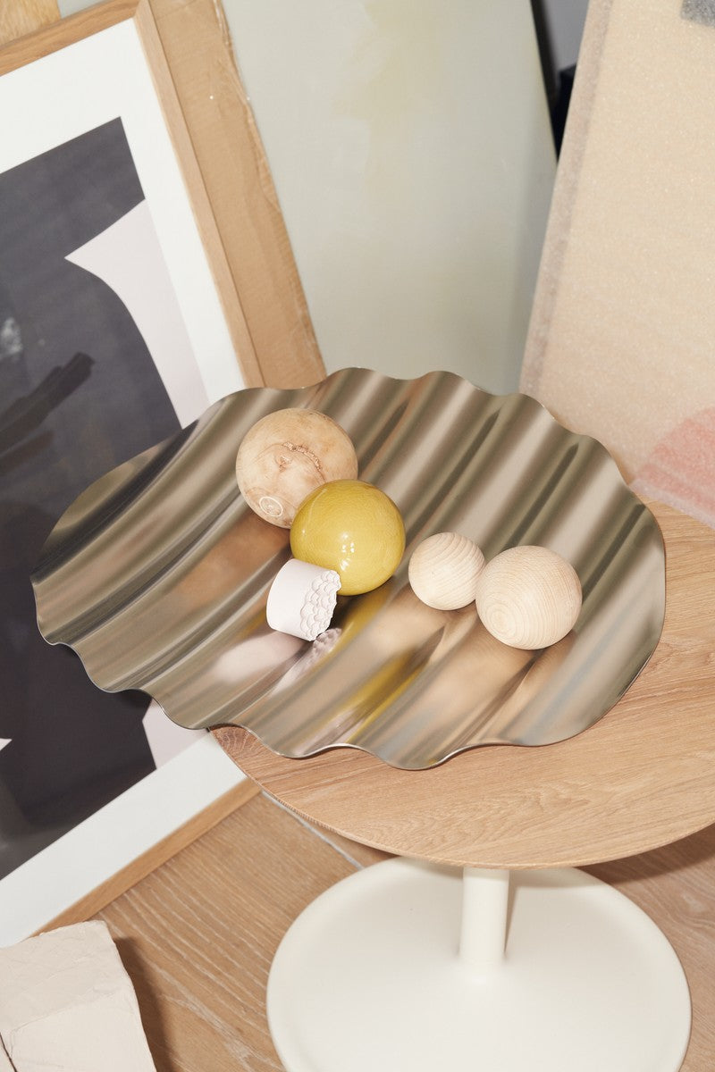 Zijtafel SOFT eikenhout met lichtgrijze basis