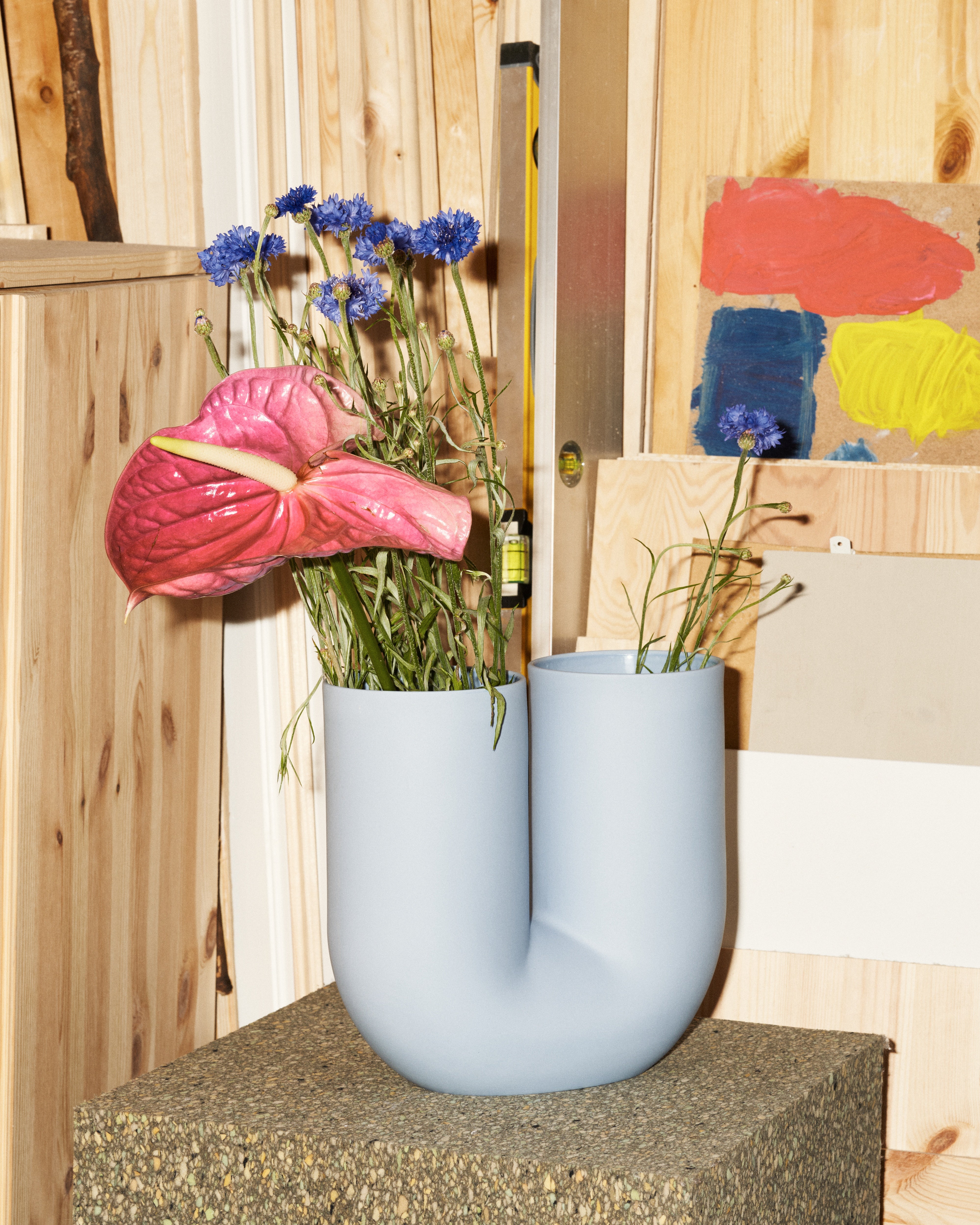 Vase KINK himmelblau