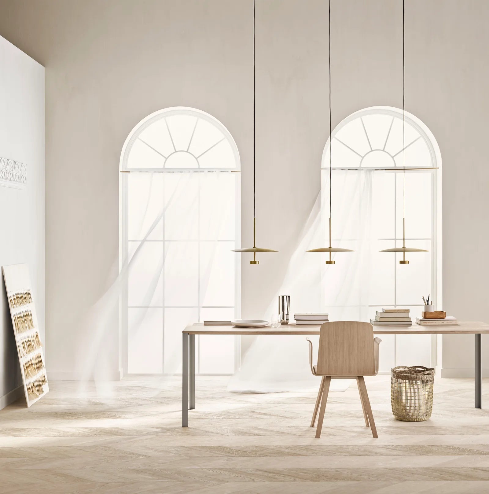 Tafel LINK zwart eikenhout met zwarte basis