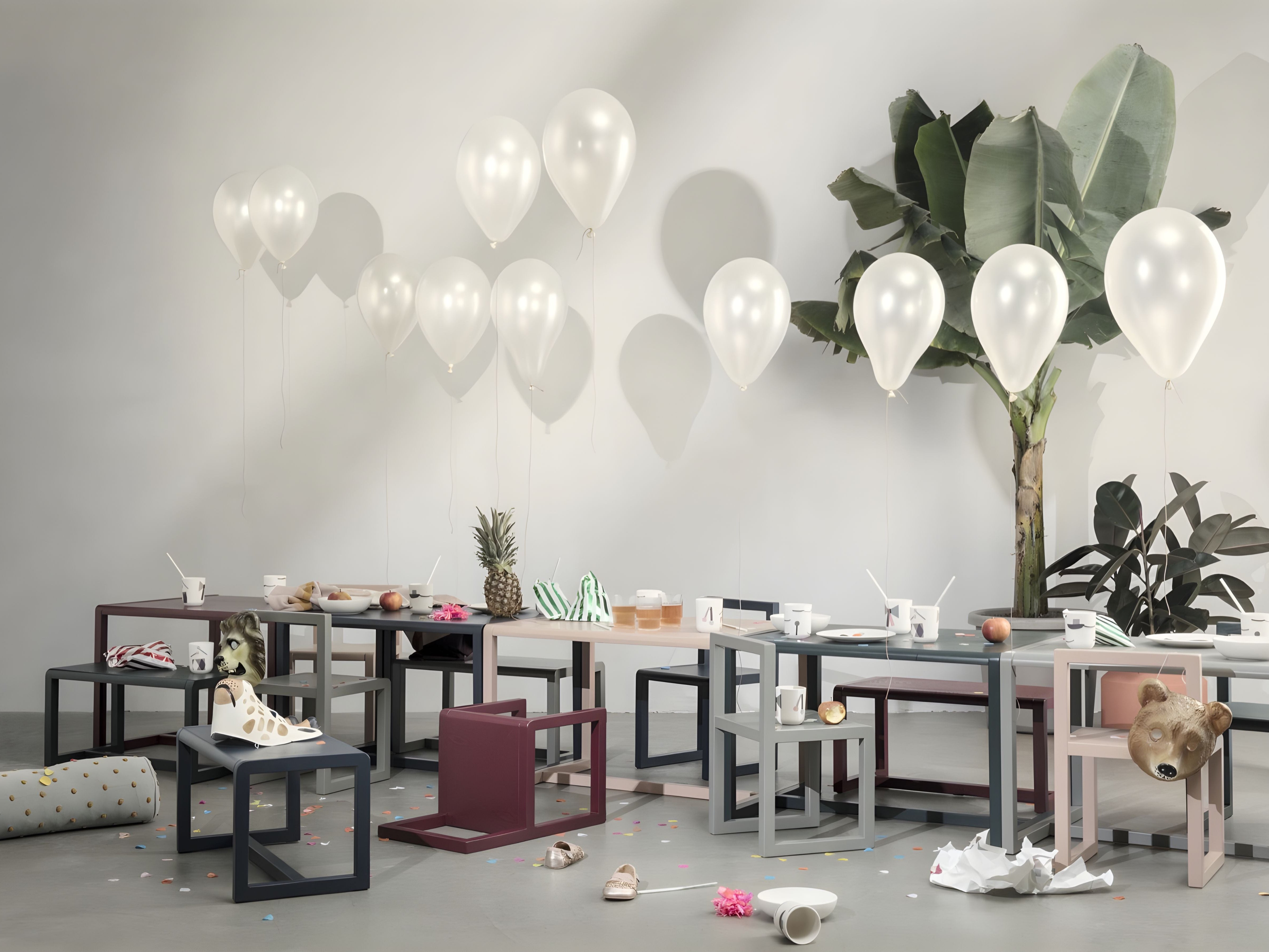 Kinder tafel LITTLE ARCHITECT lichtroze