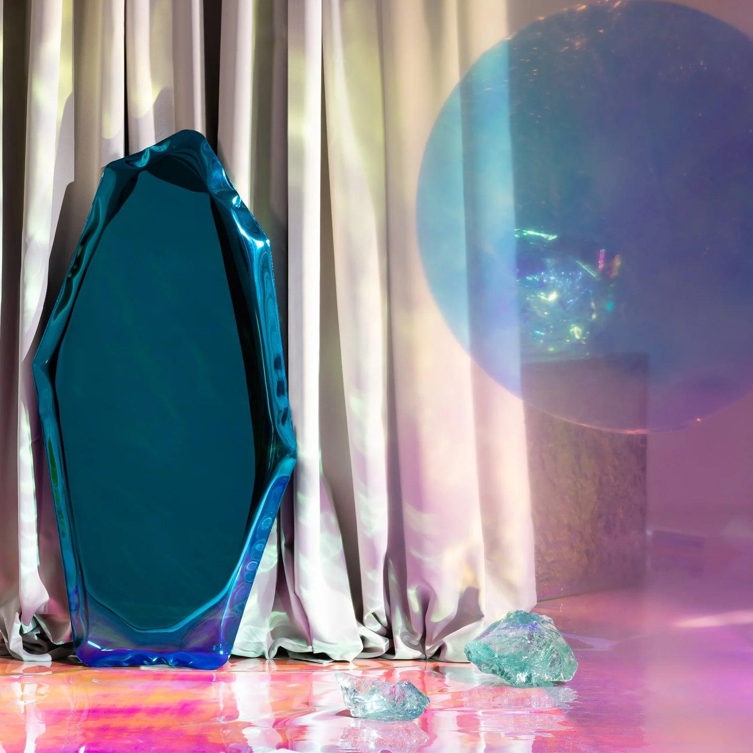 Lustro TAFLA O gradient szafir Zieta Studio    Eye on Design