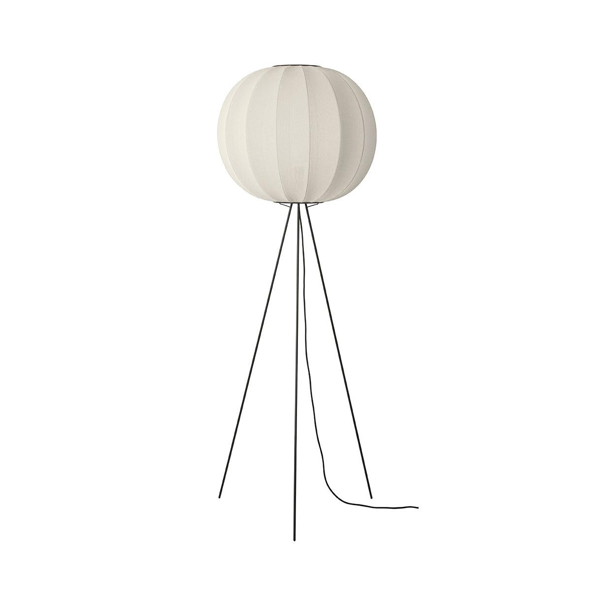 Hoge driepoot vloerlamp KNIT-WIT parelmoer