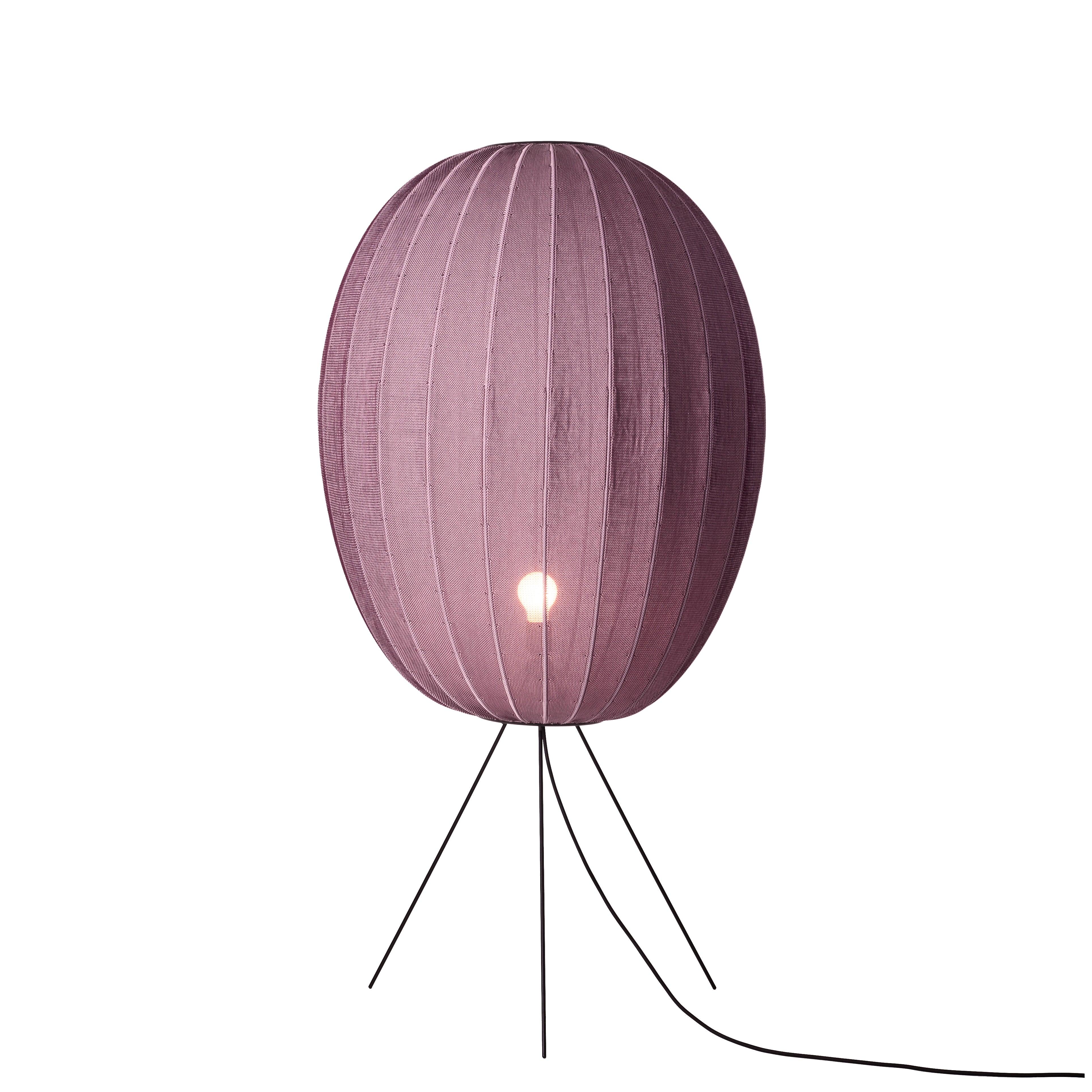 Vloerlamp drievoudig KNIT-WIT bordeauxrood