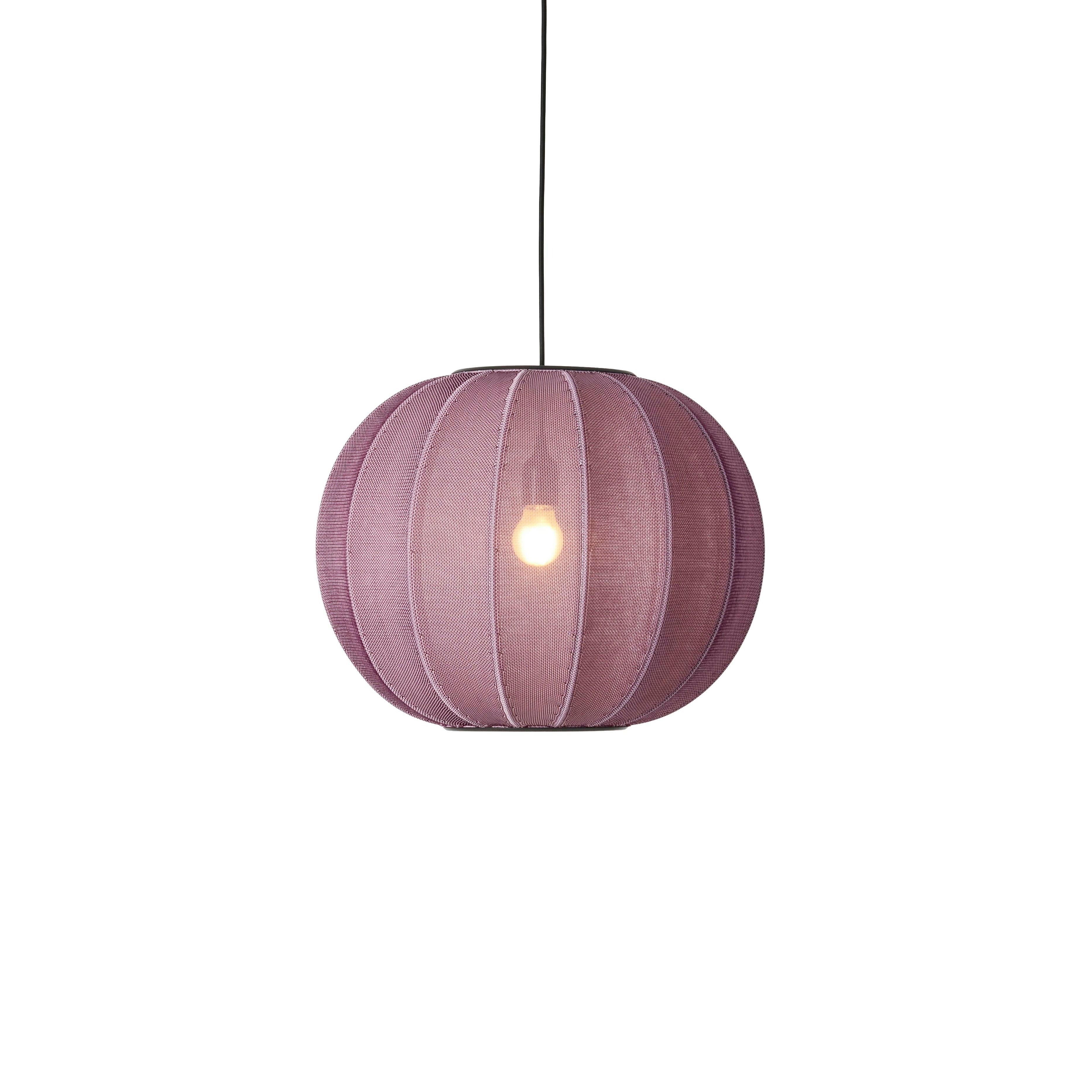 Hanglamp KNIT-WIT ROND bordeauxrood