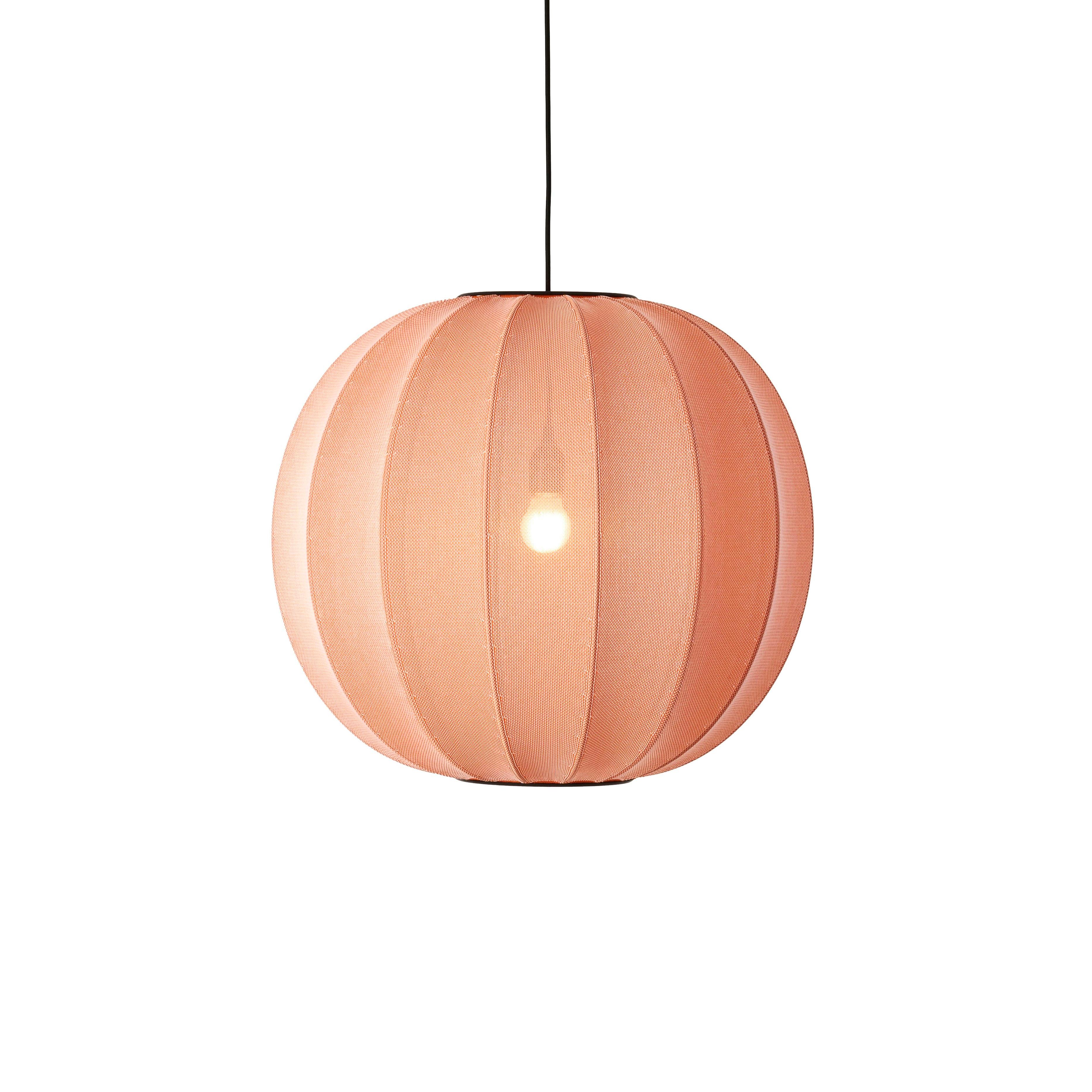 Lampa wisząca KNIT-WIT ROUND koralowy – styl nowoczesny