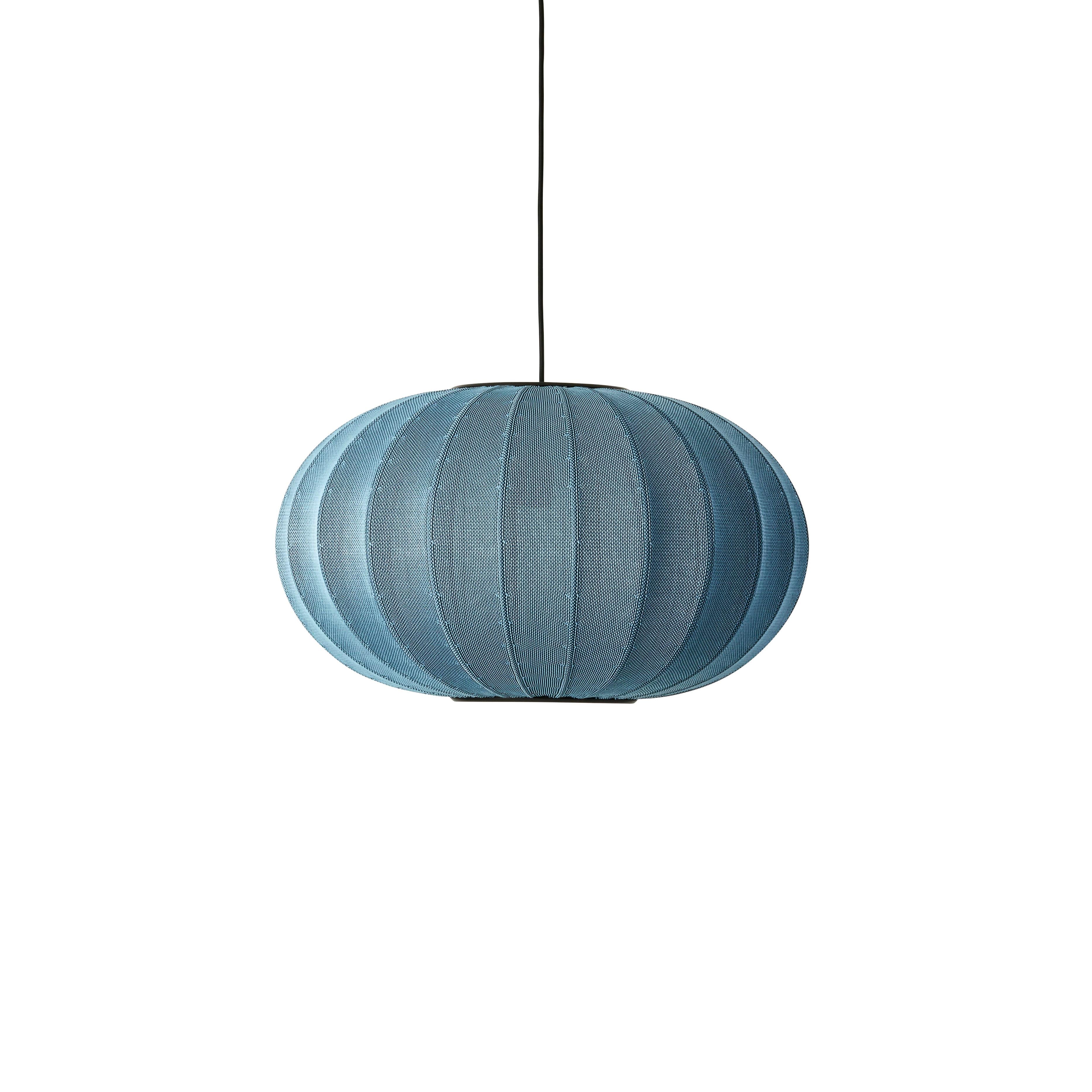 Lampa wisząca KNIT-WIT OVAL niebieski, marka Made by Hand