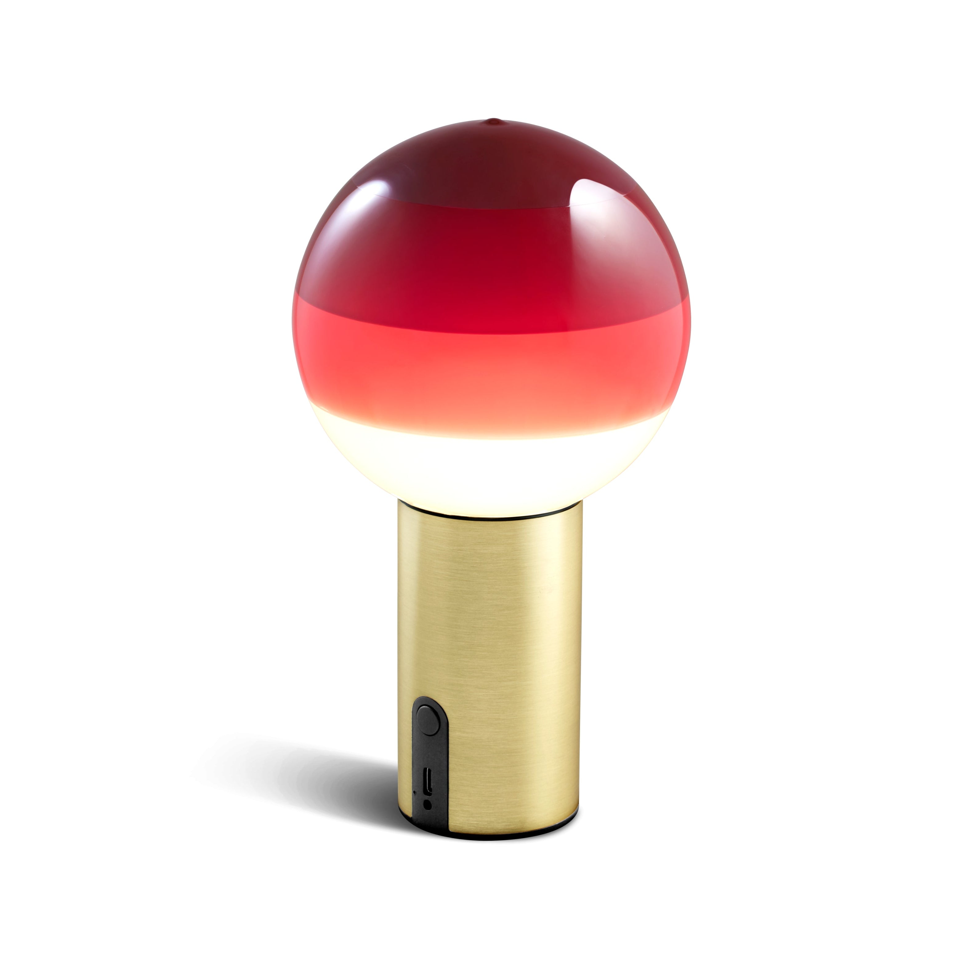 Battery-powered lamp DIPPING burgundy