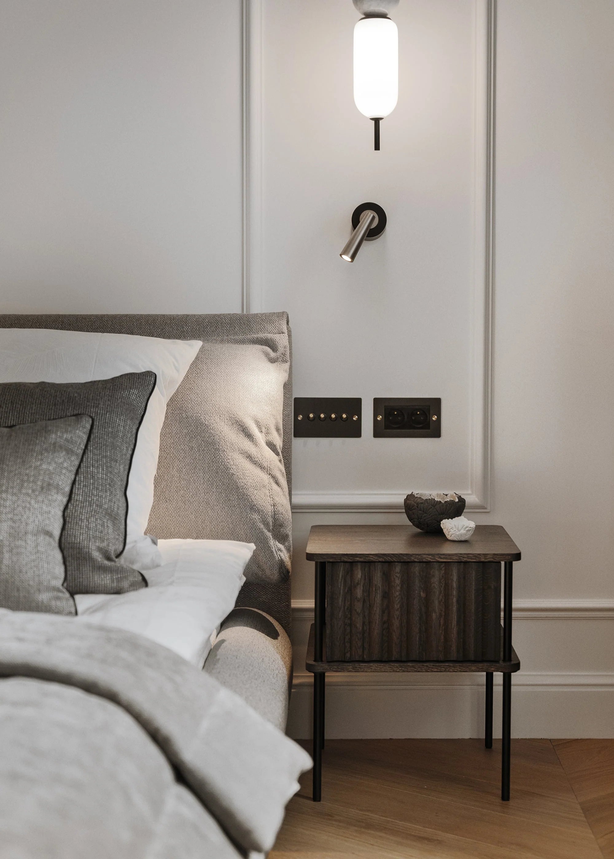 Nachtkastje MAYA donker eikenhout