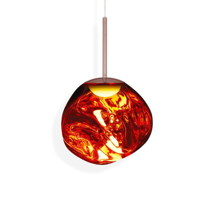 Melt copper hanging lamp