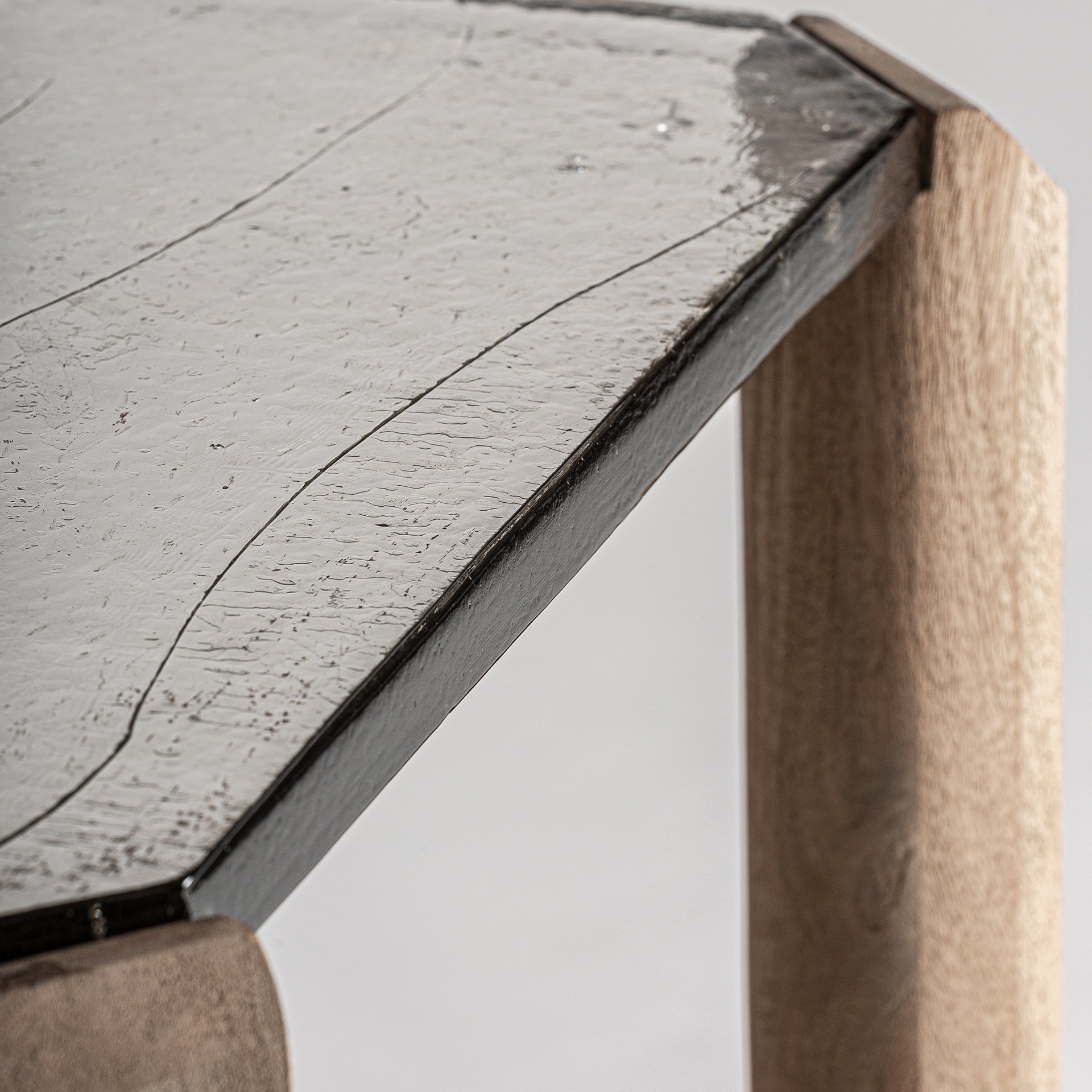 Bijzettafel JACQUARD mango hout