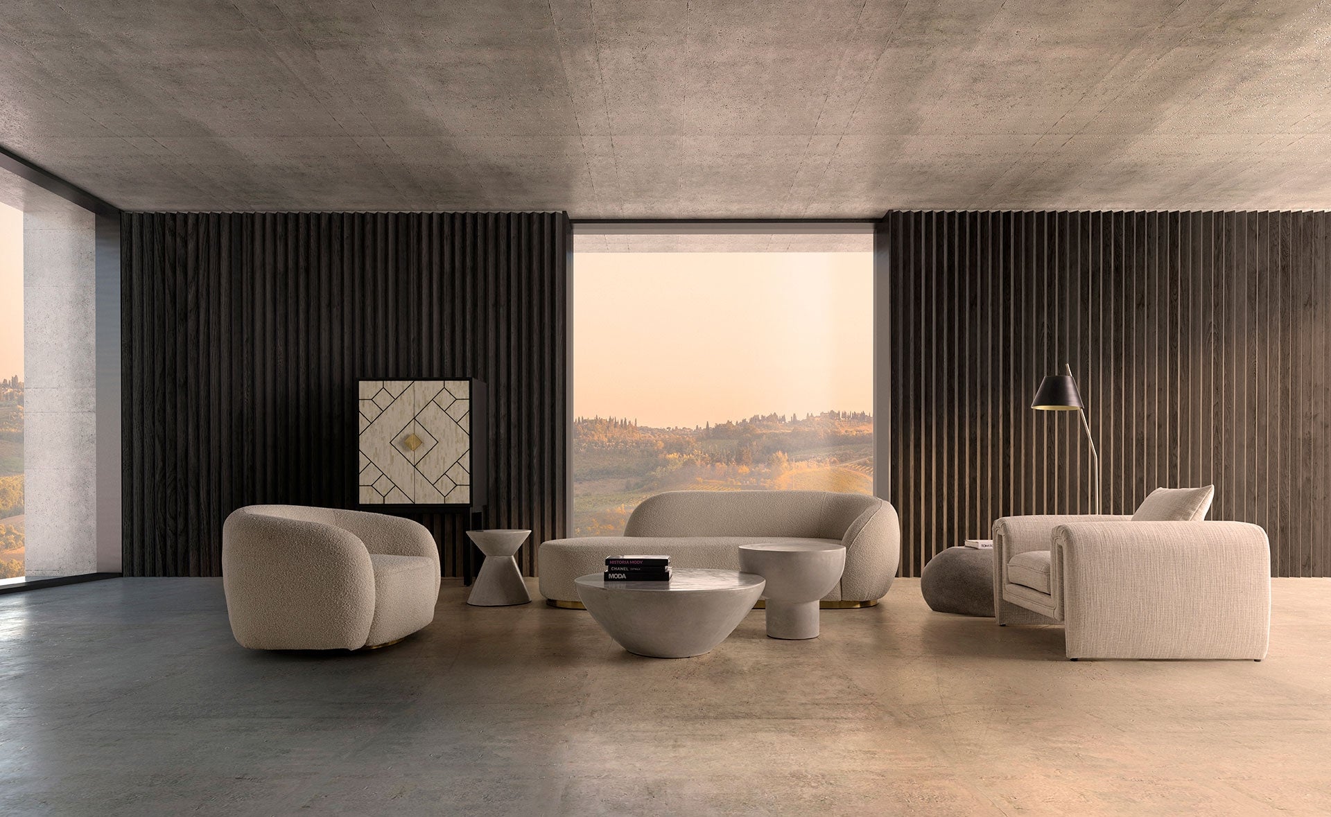 TELFS Gray Side Table