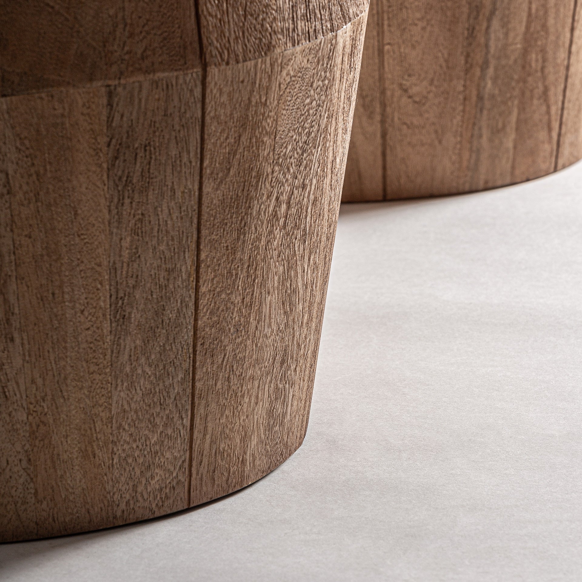 Ovale tafel JACQUARD mango hout