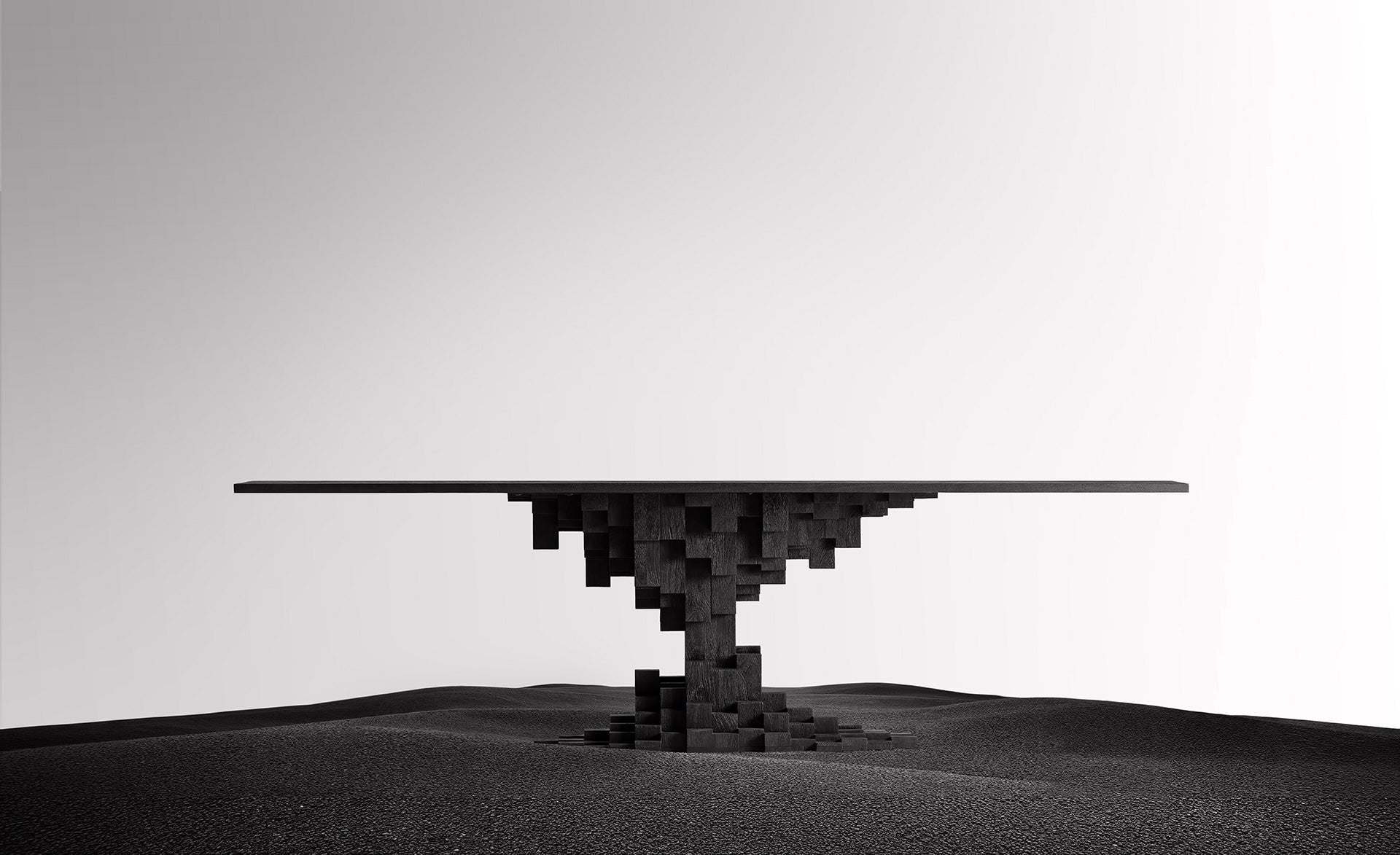 Tisch PÈTRIA schwarzes Mangoholz