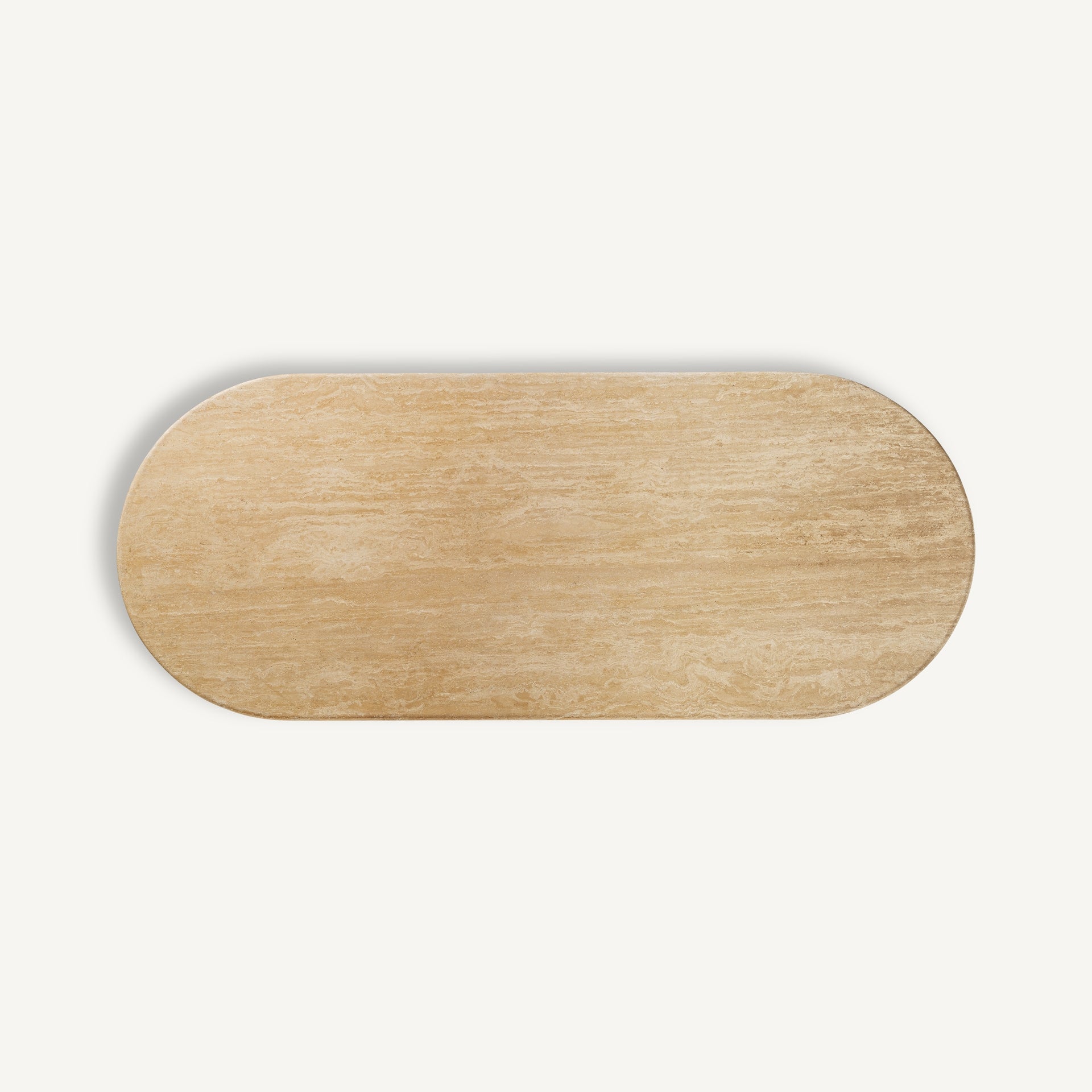Ovale tafel THIENNES beige travertin