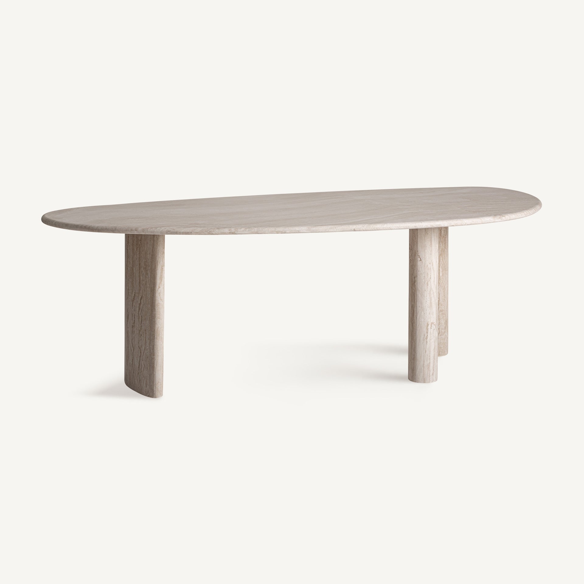 Stół THIENNES złamany biały trawertyn, marka Vical