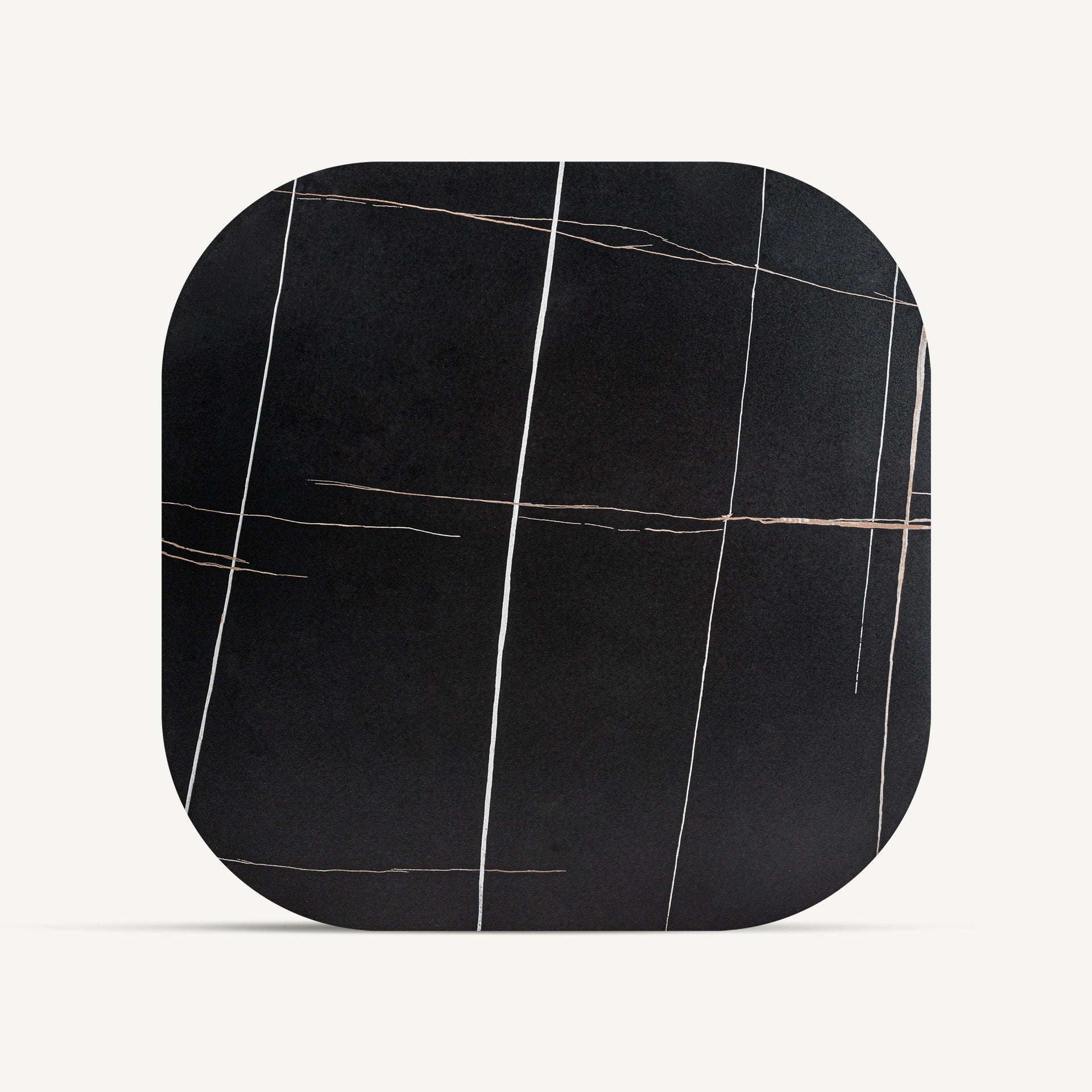 NEUFS koffie tafel in notenhout met zwart blad