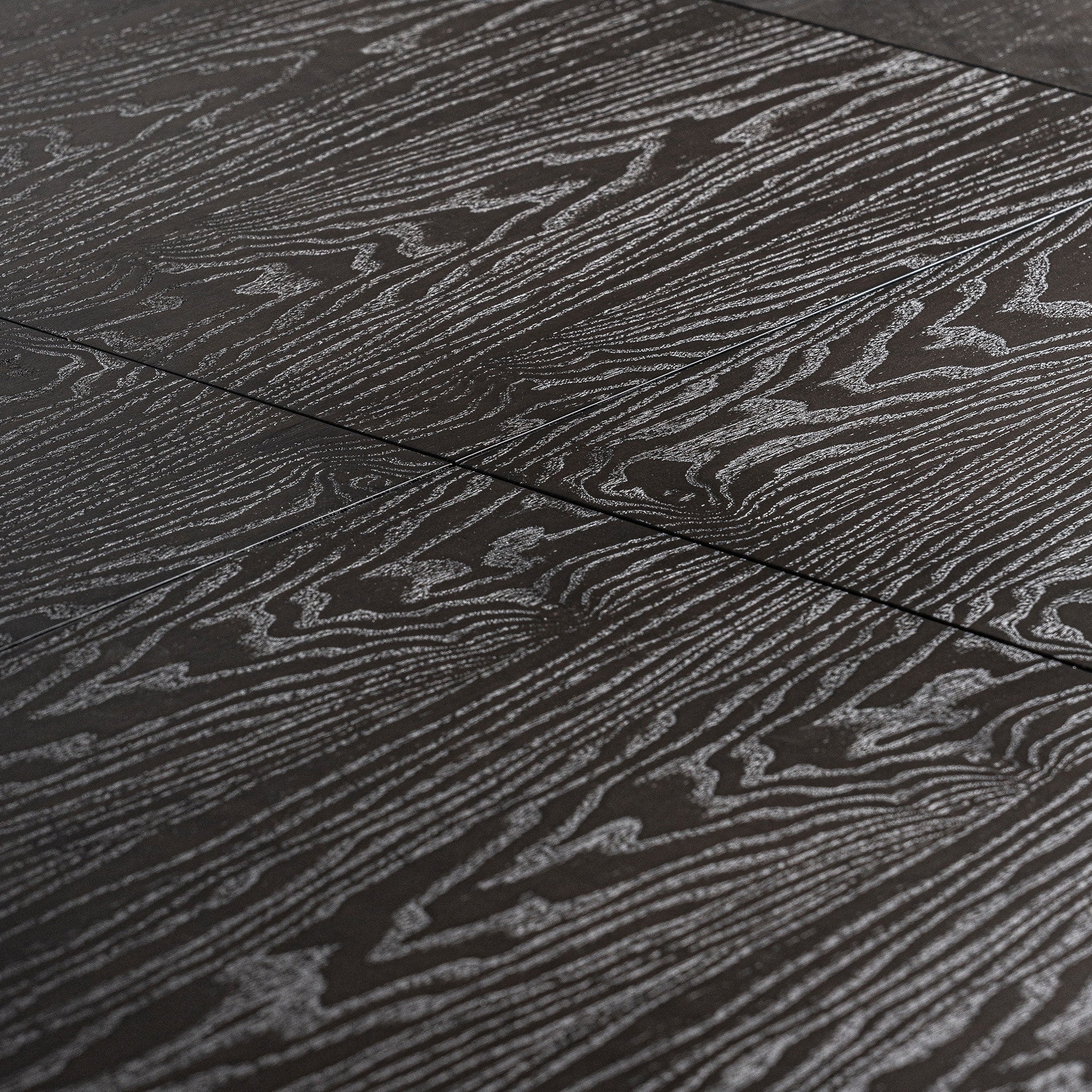 Uitschuifbare tafel BUKEN donker essenhout met fineer