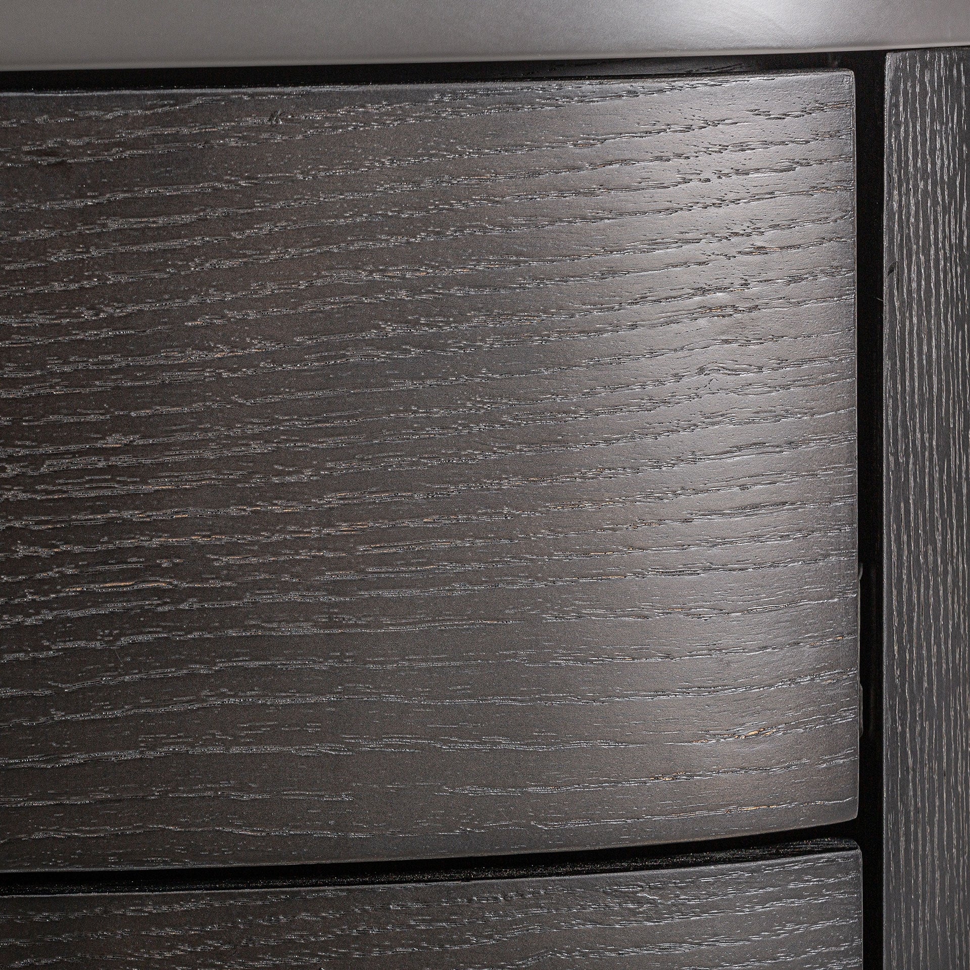LIESTAL Nightstand Black Oak Veneer