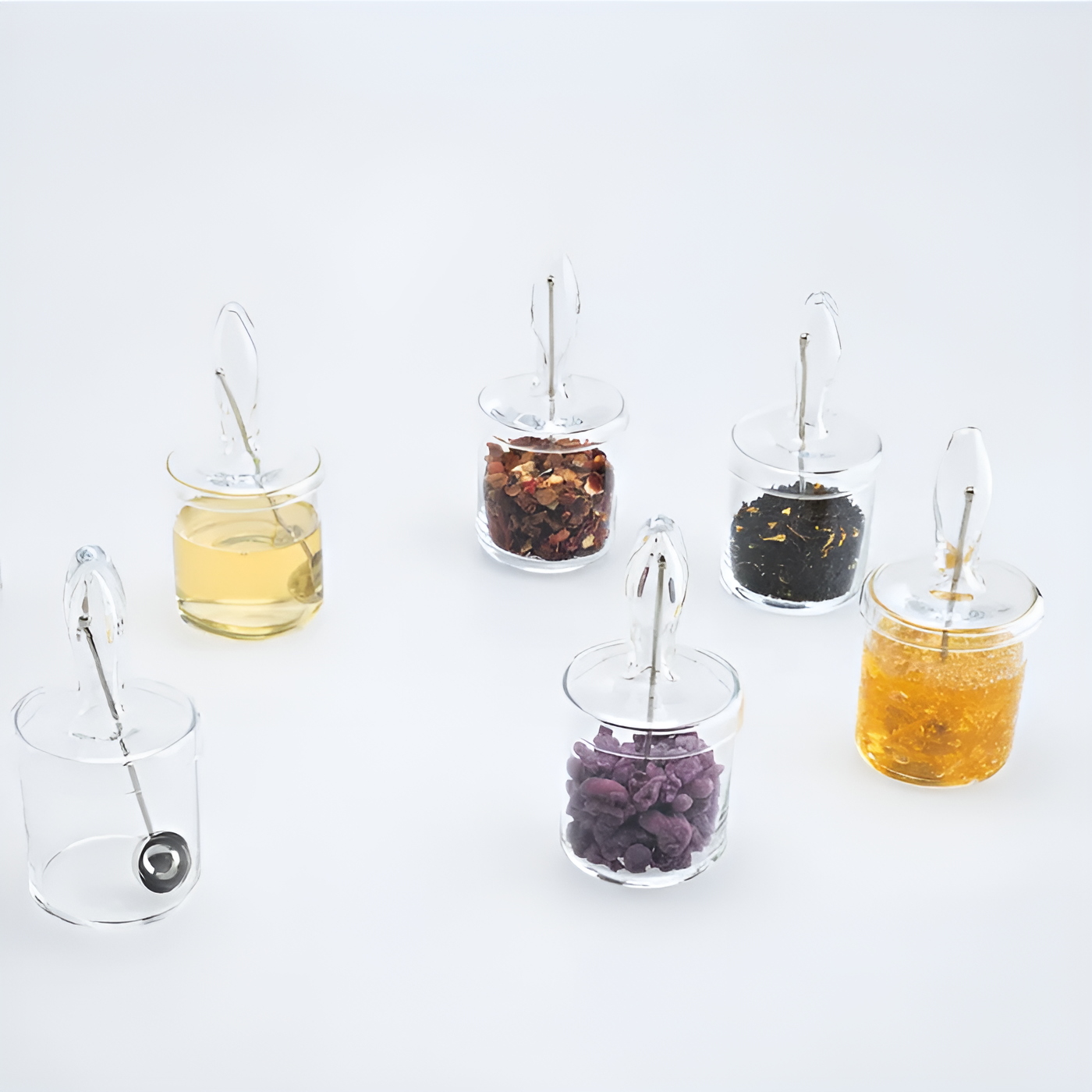 Zuckerdose MIMI aus mundgeblasenem Glas