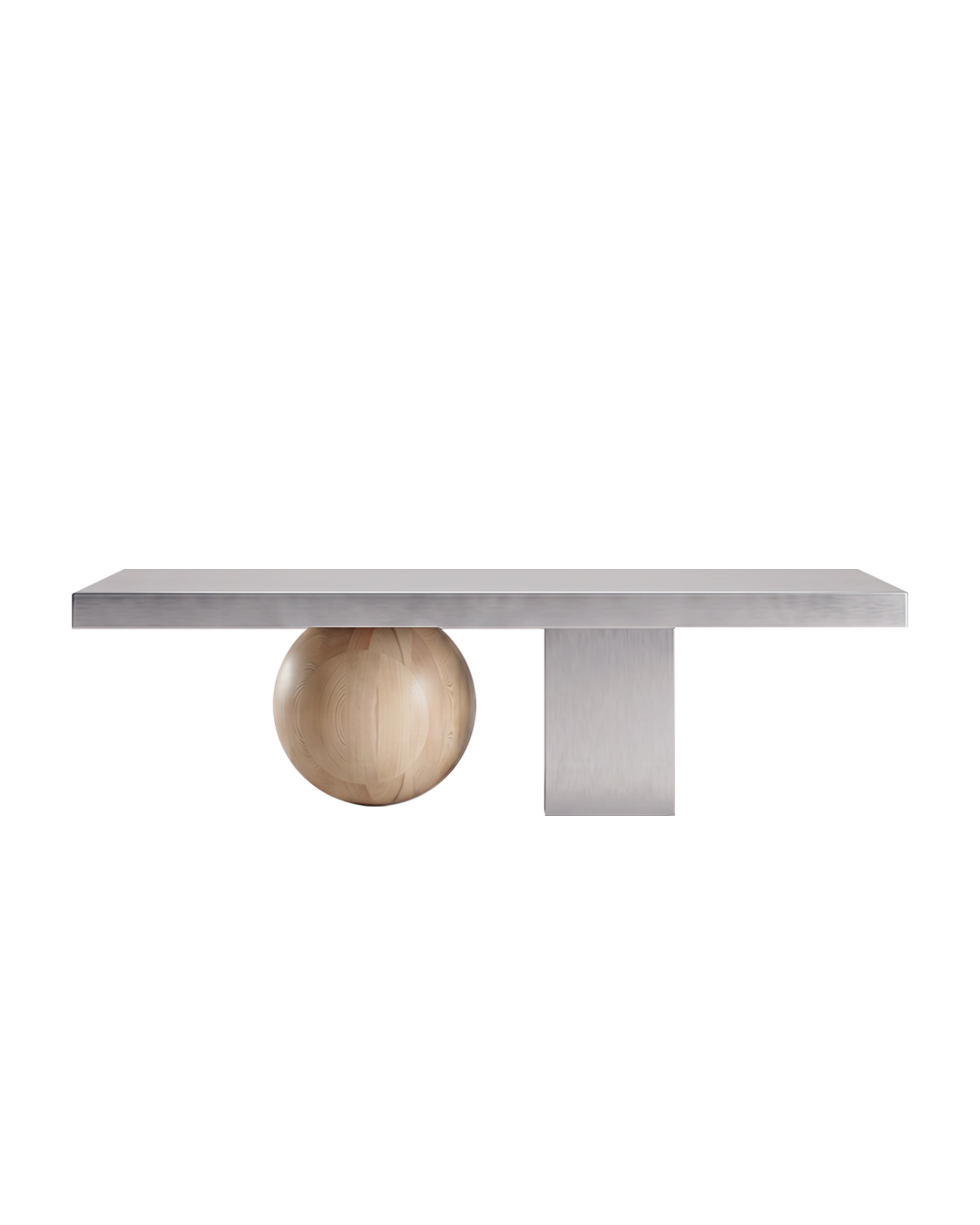Koffietafel MOORT staal en hout