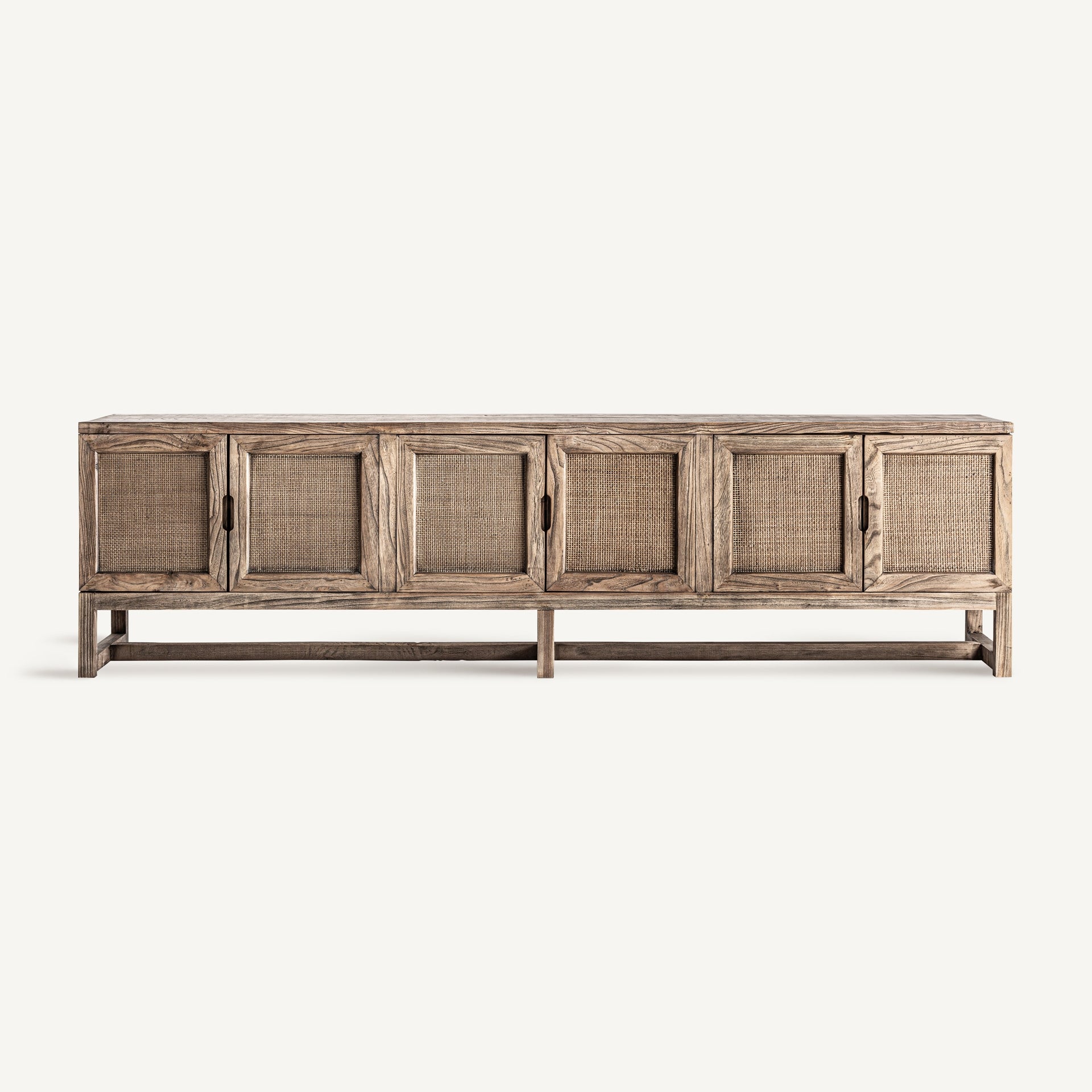 RTV-Sideboard BYREMO aus Ulmenholz
