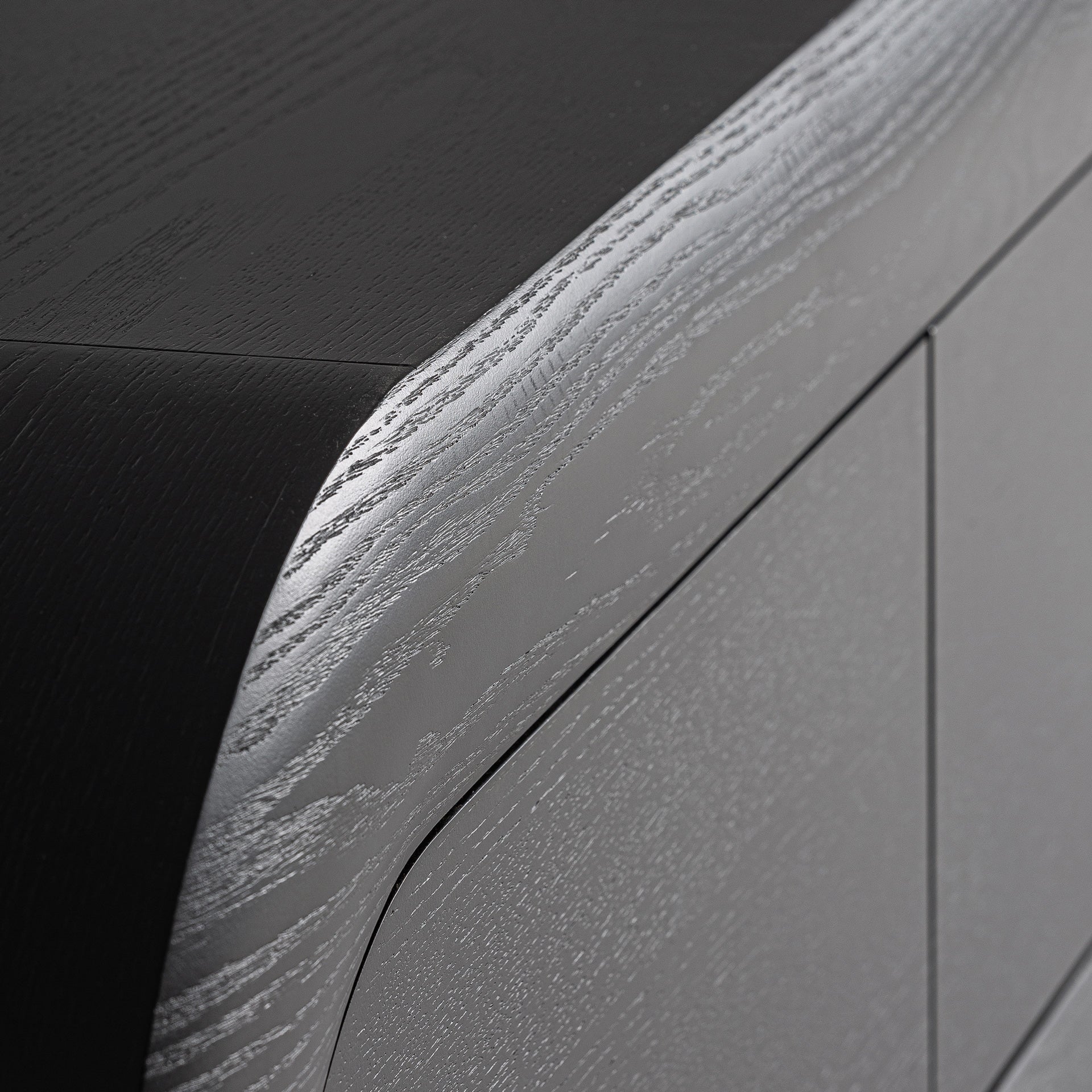 TV-meubel CHAMONIX zwart eikenhout [Amelia]