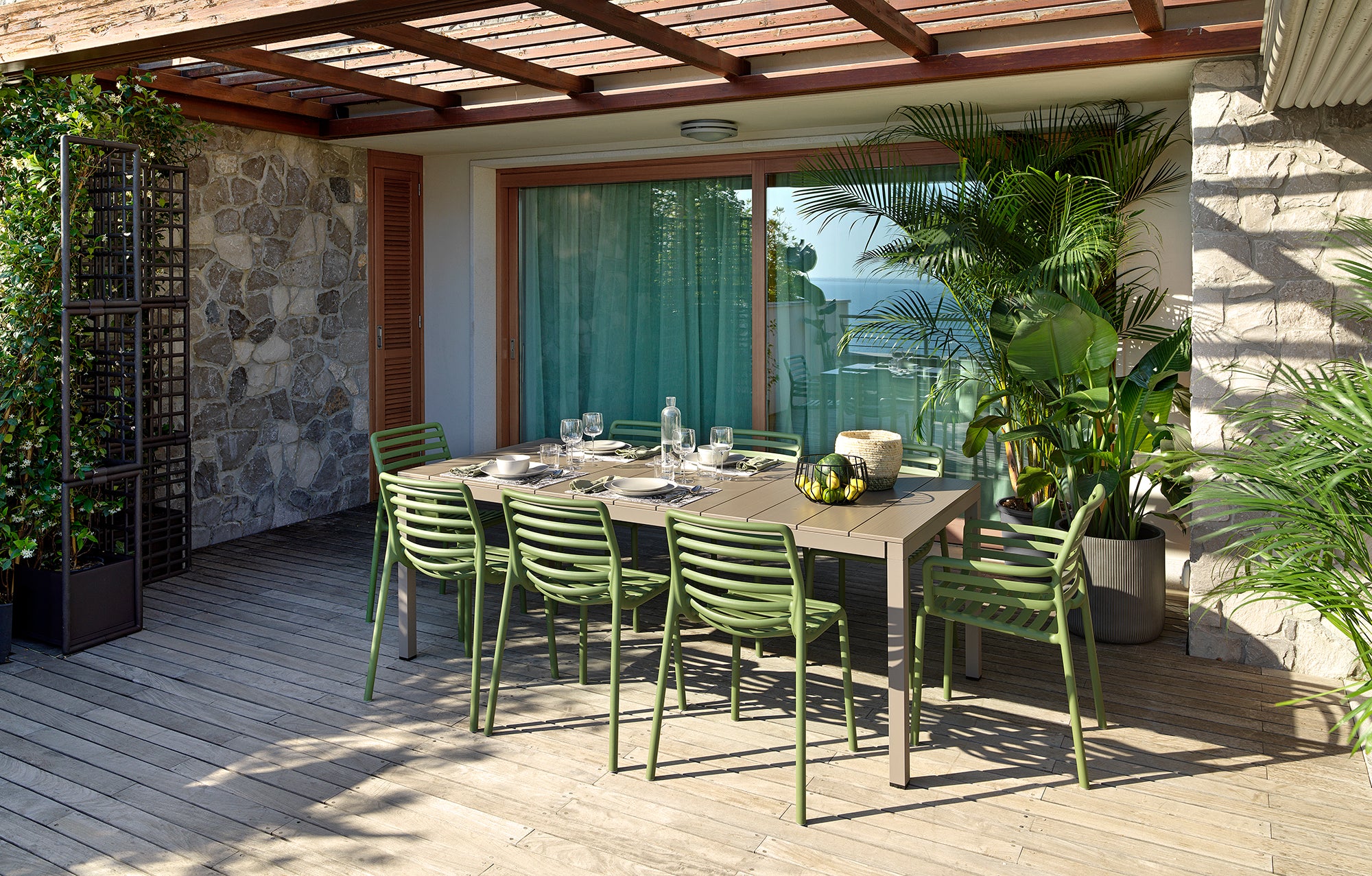 Outdoor Chair DOGA Brown