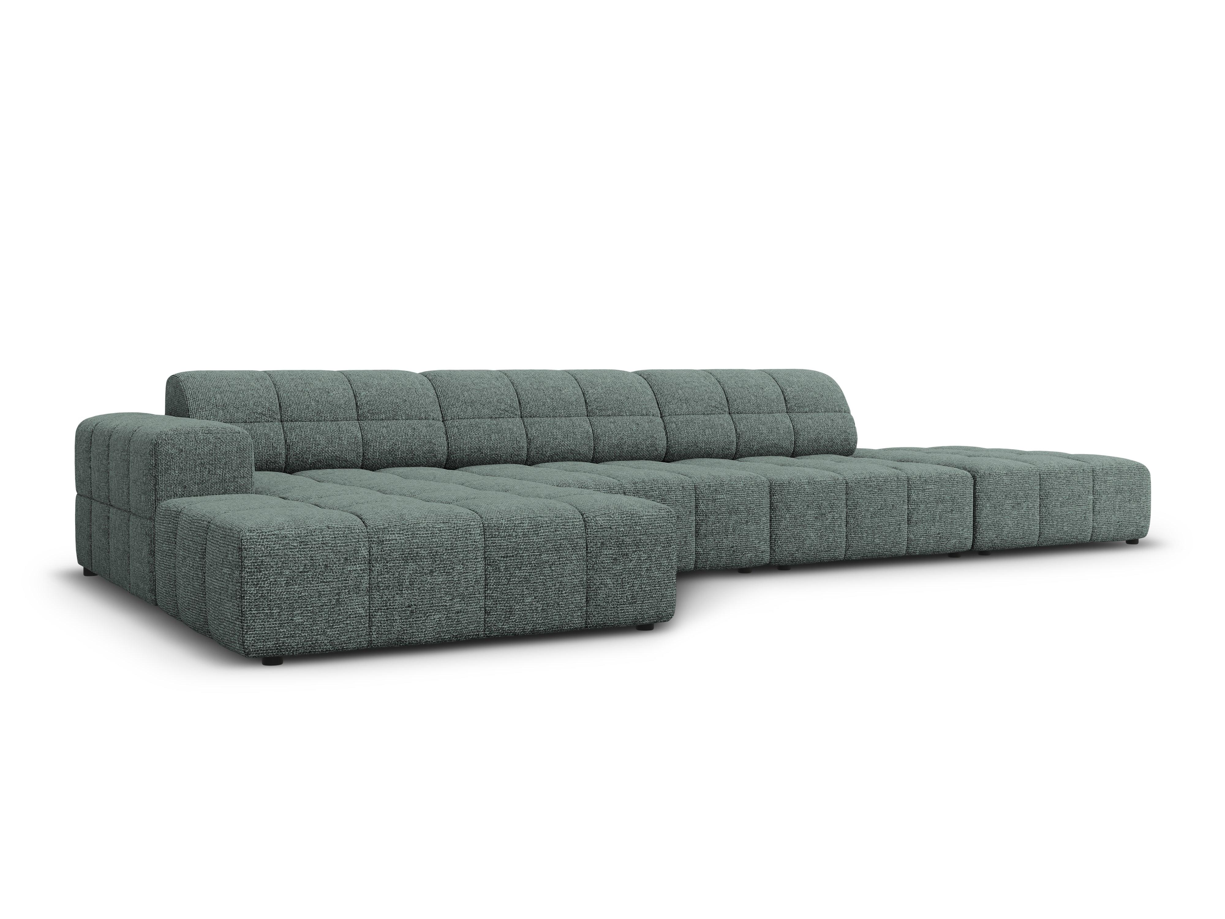 Narożnik lewostronny 5-osobowy CHICAGO petrol szenil – sofa narożna
