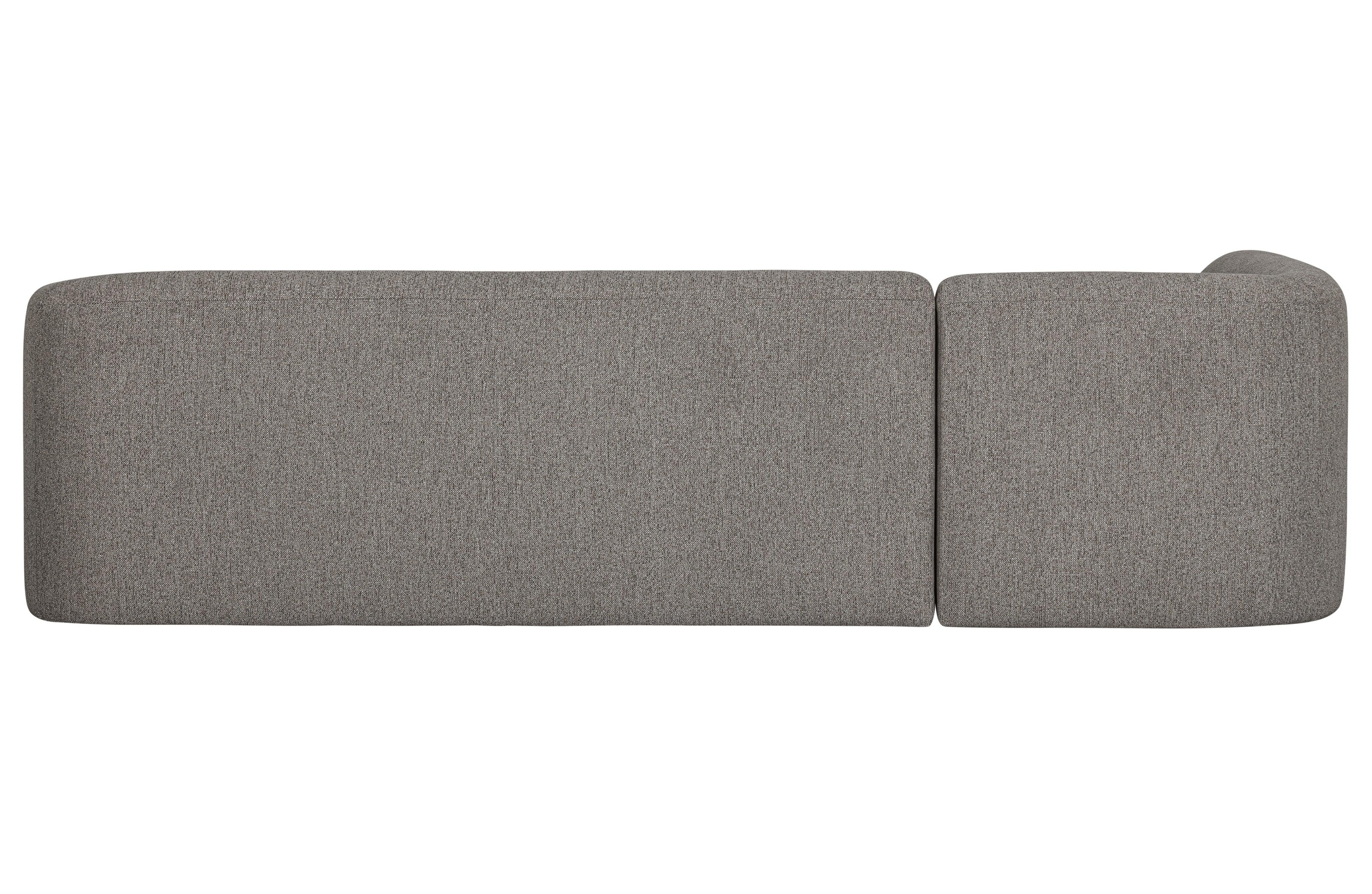 Narożnik lewostronny SLOPING melanż szary – sofa narożna