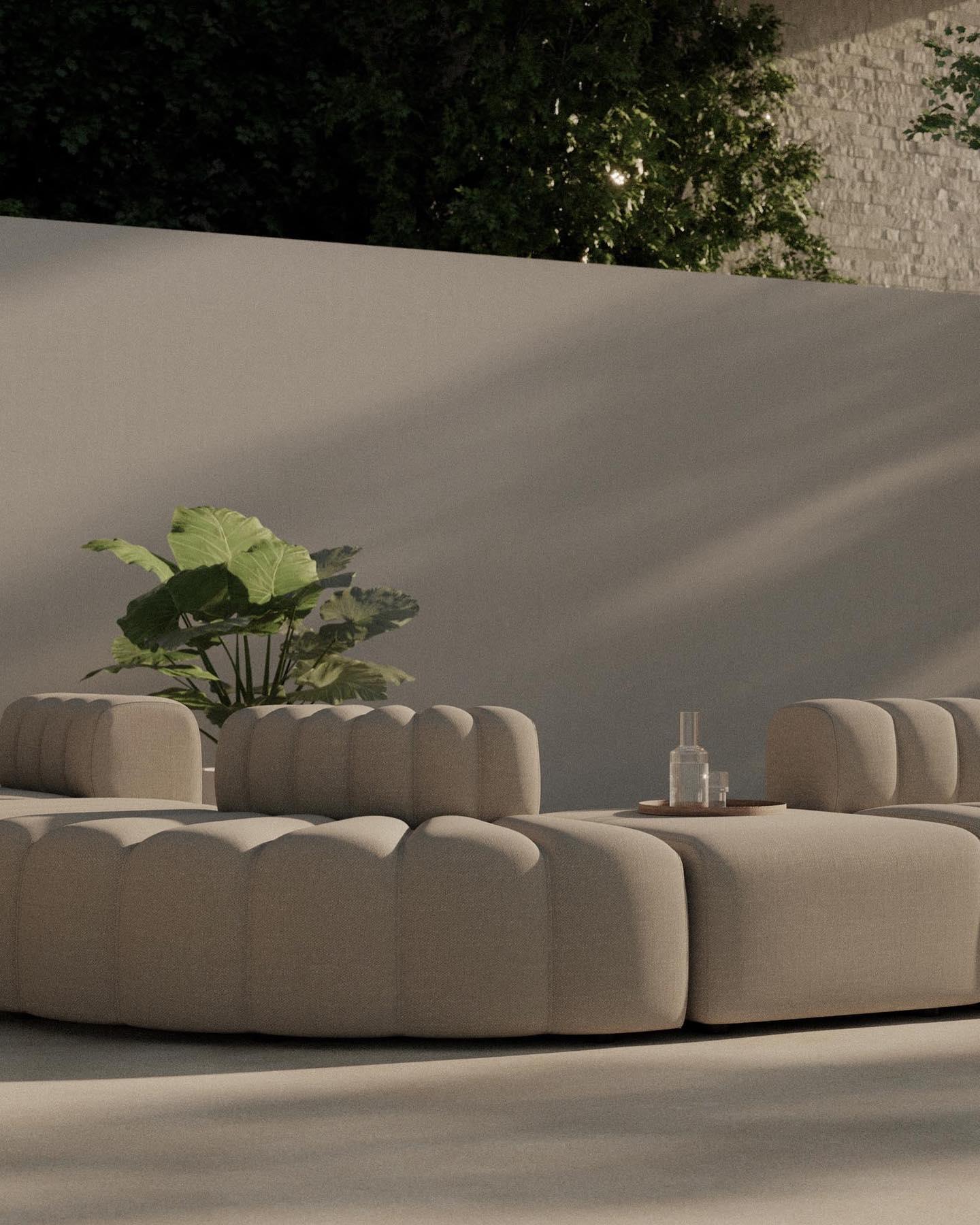 Narożnik modułowy zewnętrzny STUDIO beżowy NORR11    Eye on Design