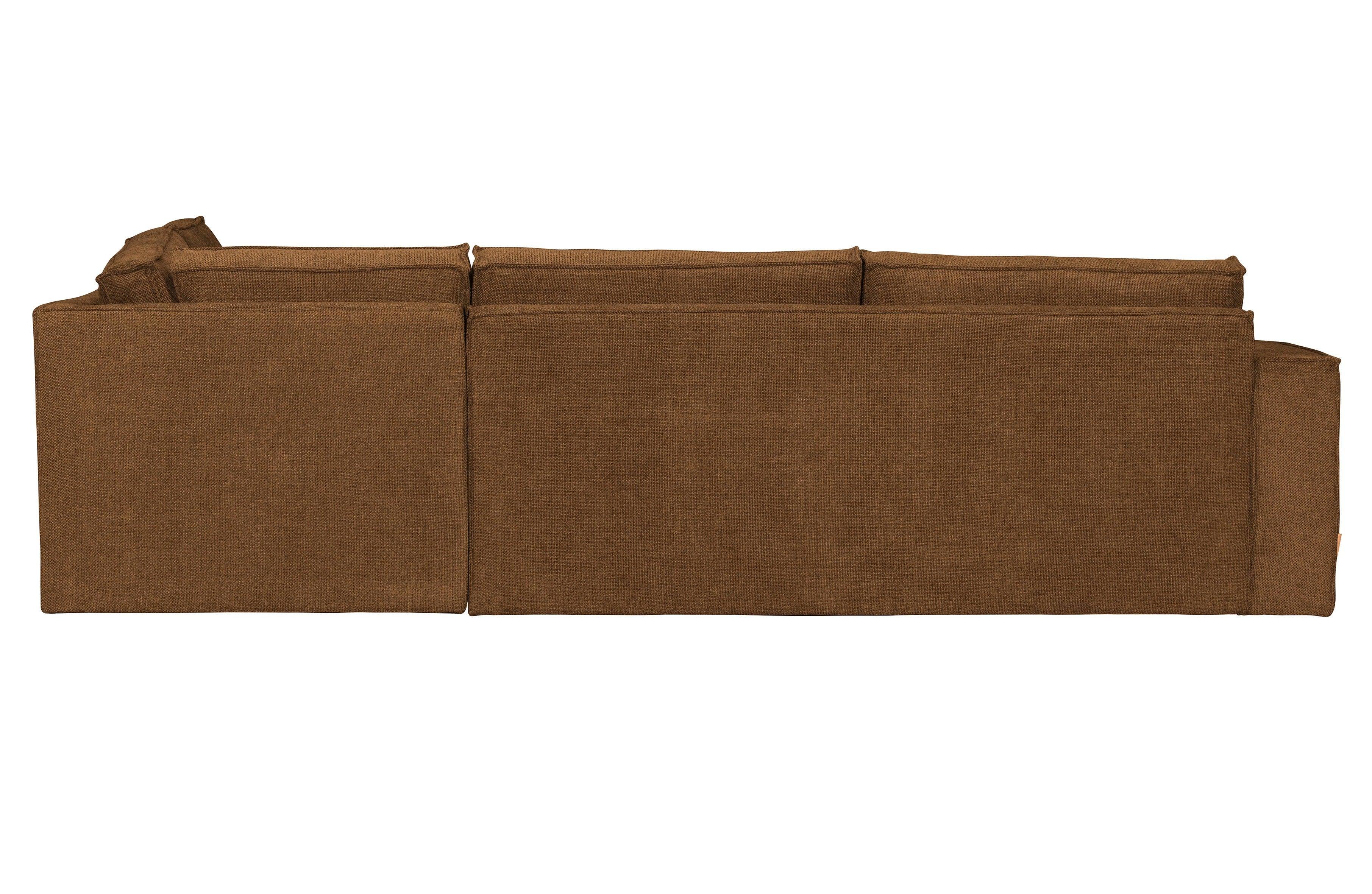 Narożnik prawostronny FREDDIE brązowy – sofa narożna