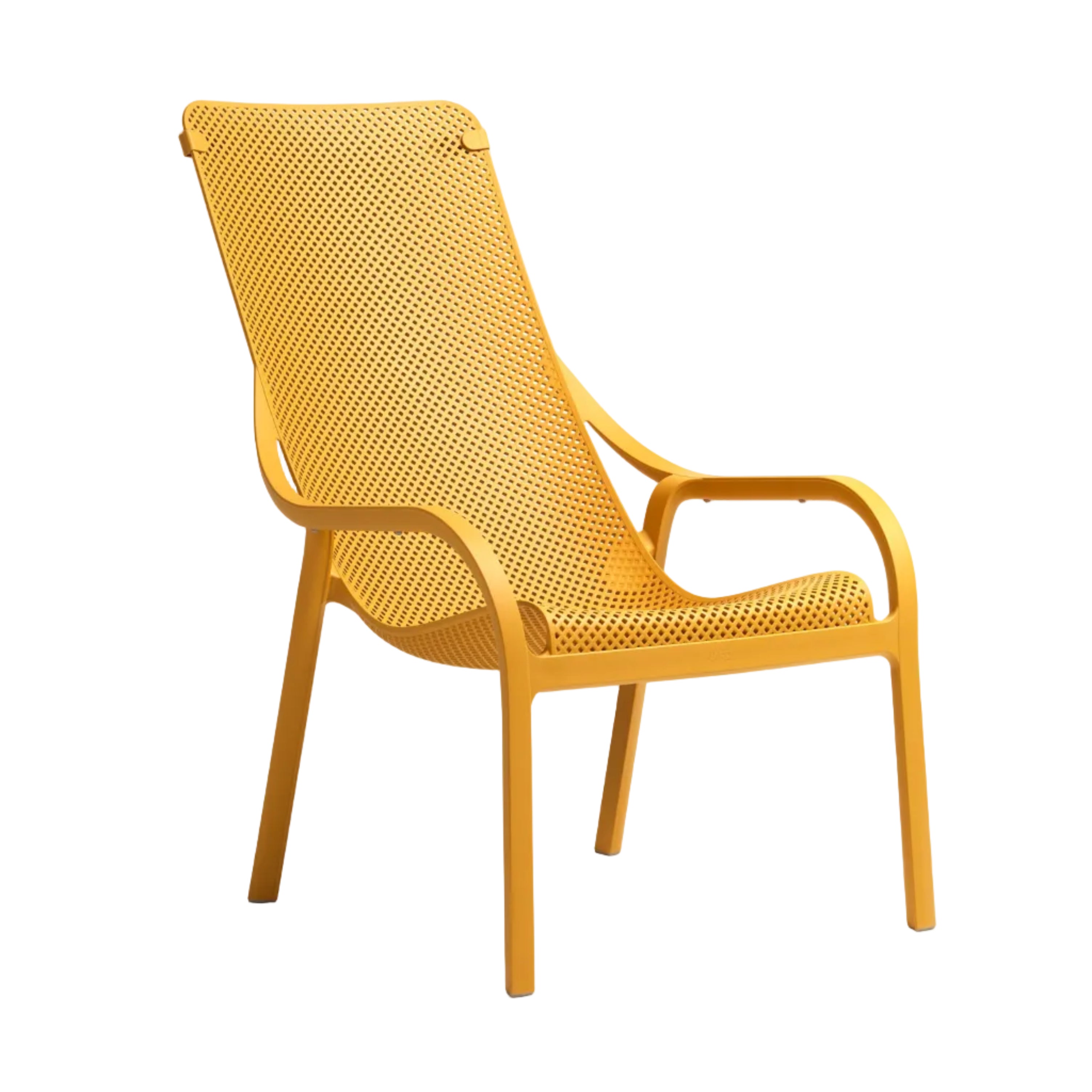 Outdoor armchair NET mustard