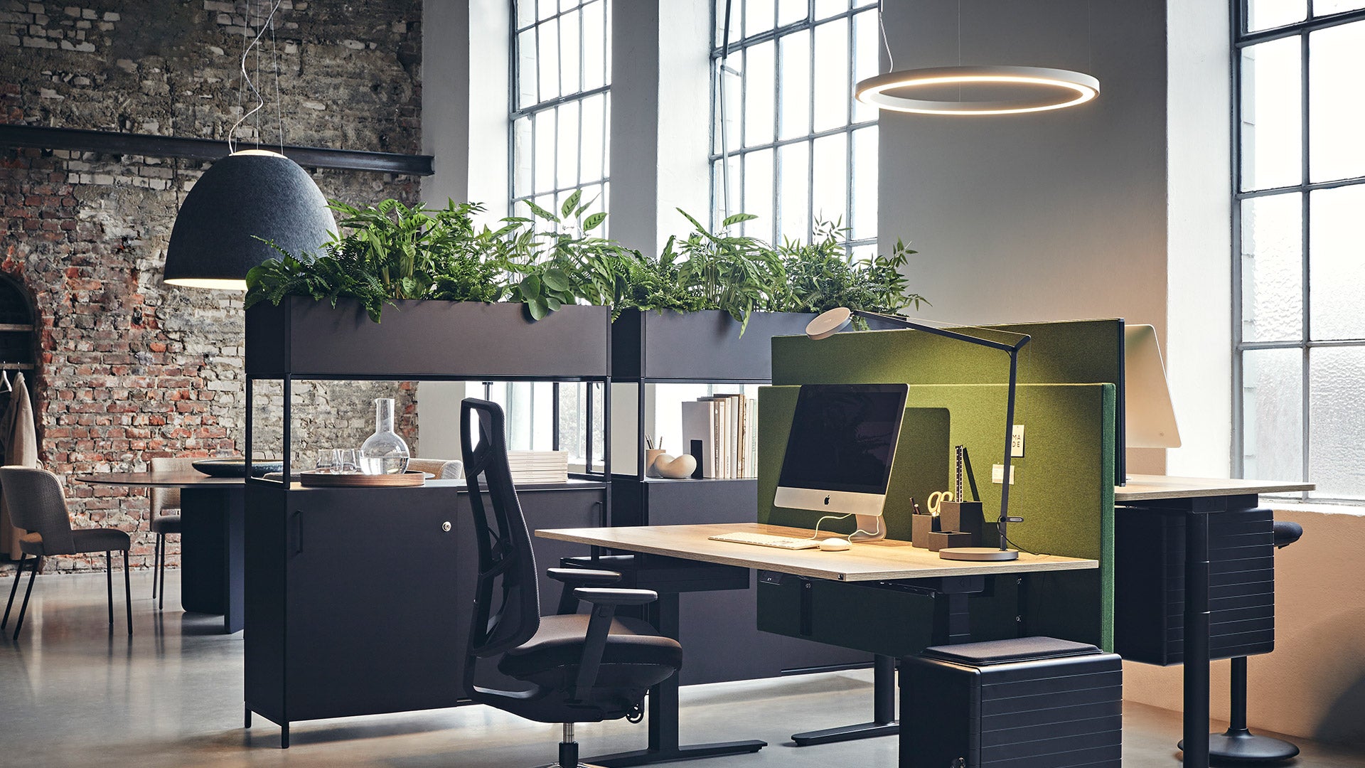 Pendelleuchte NUR ACOUSTIC grau