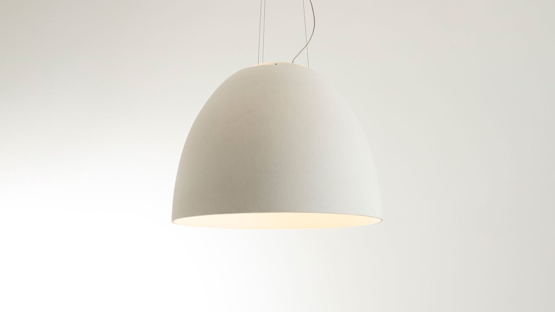 NUR ACOUSTIC pendant lamp white