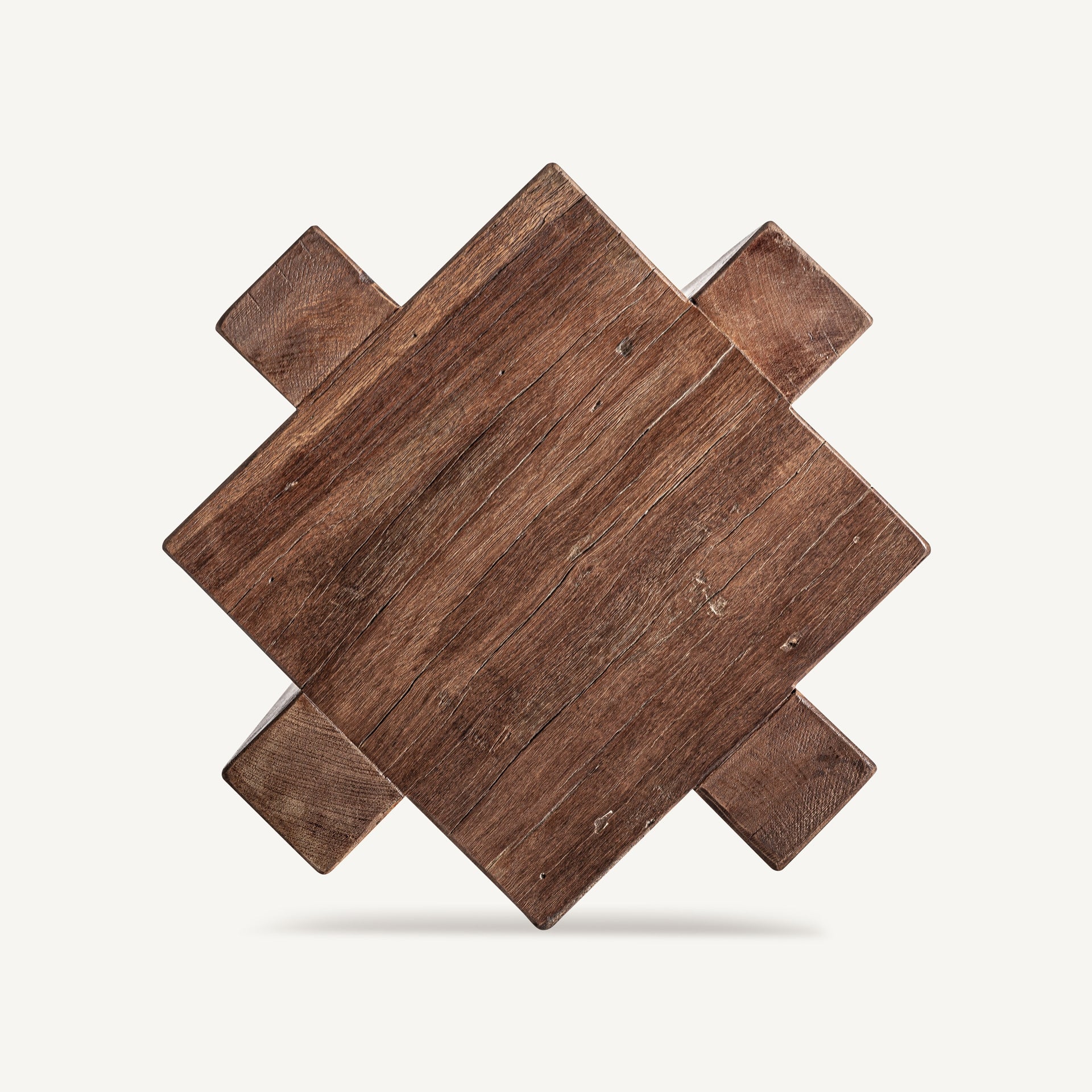 Beistelltisch BRUTALIST aus recyceltem Holz