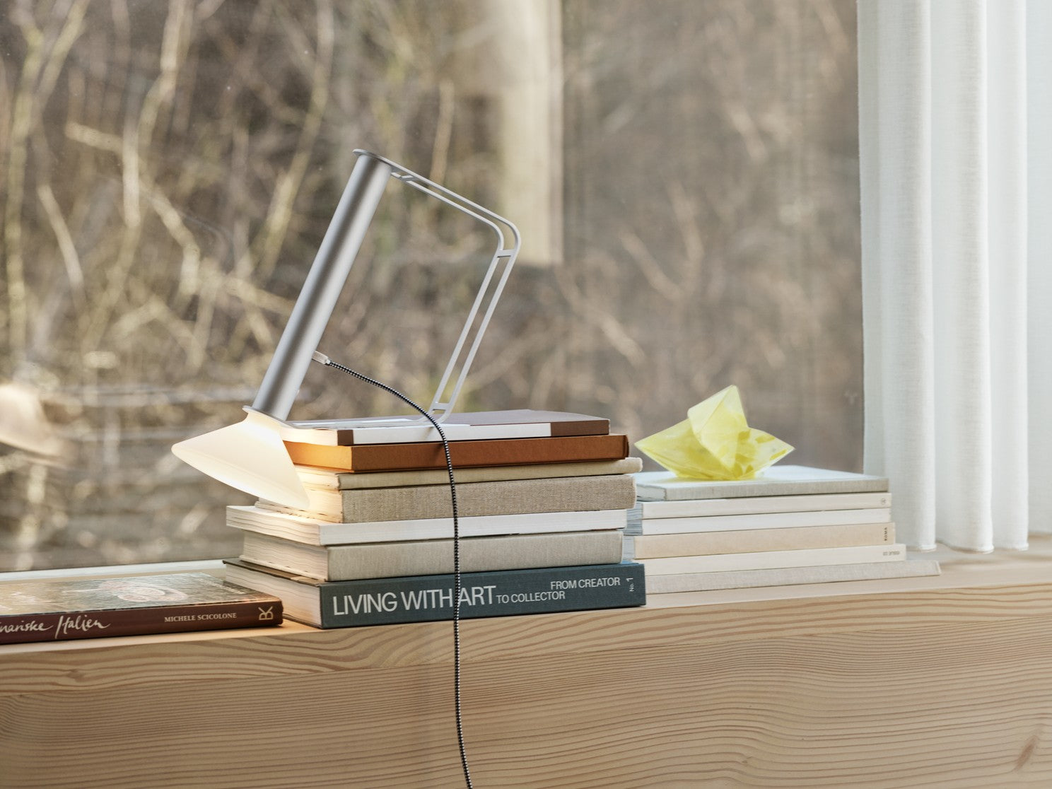 Draagbare buitenlamp PITON zilver