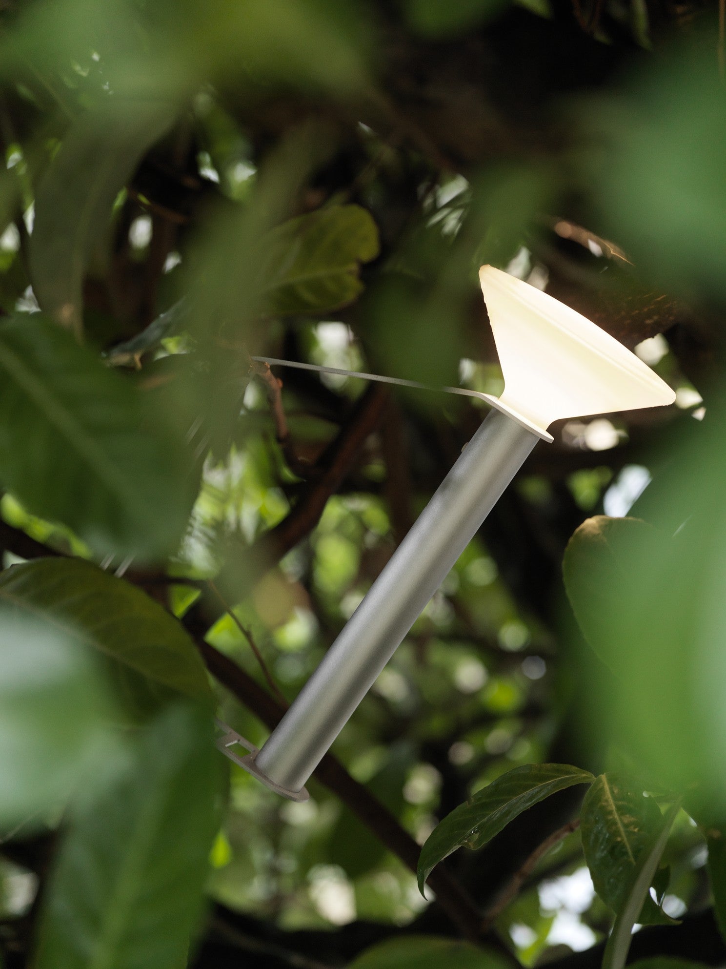 Draagbare buitenlamp PITON zilver