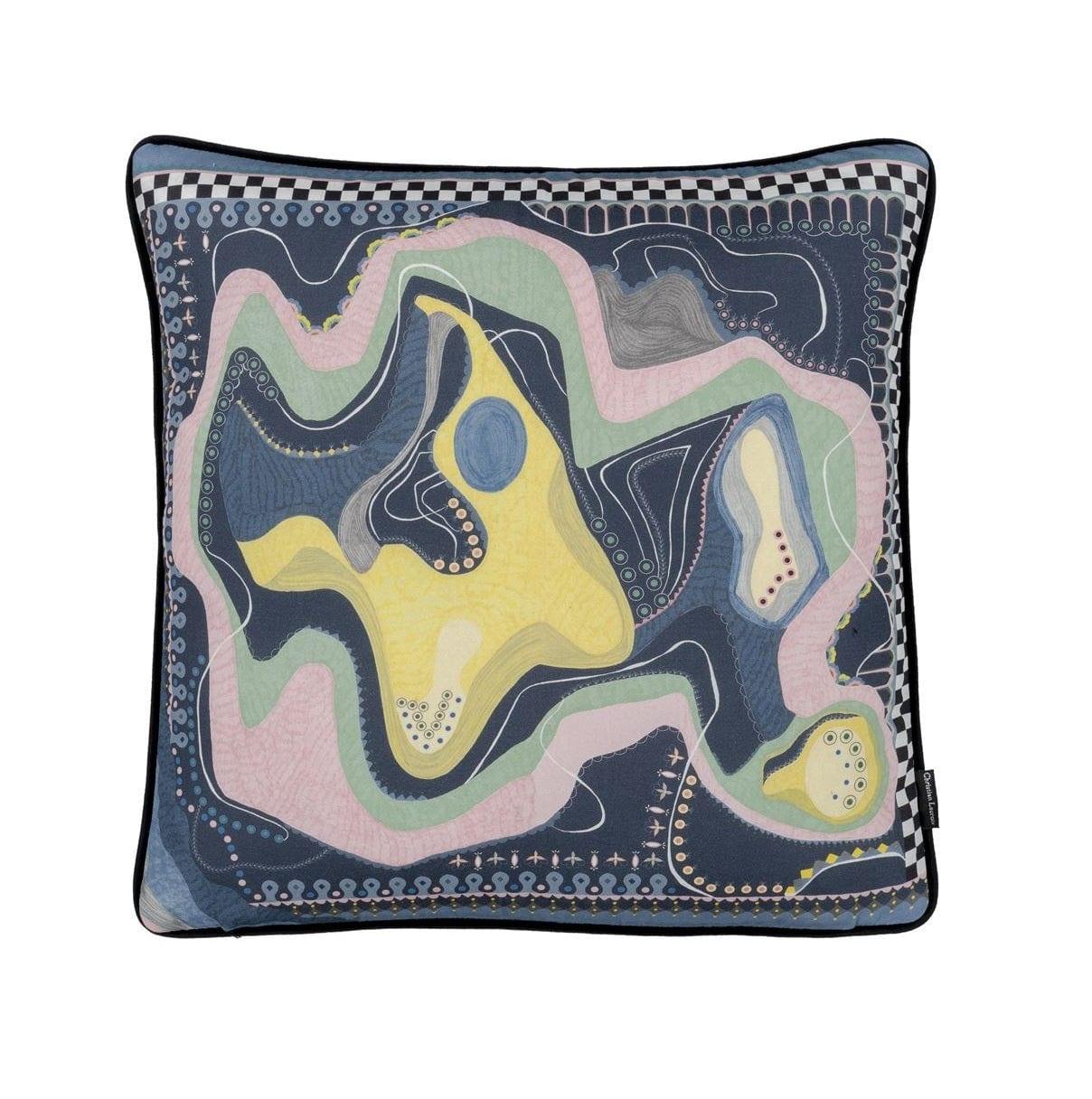 Poduszka WHITE SANDS SUNSET RUISSEAU bawełniana satyna – Christian Lacroix