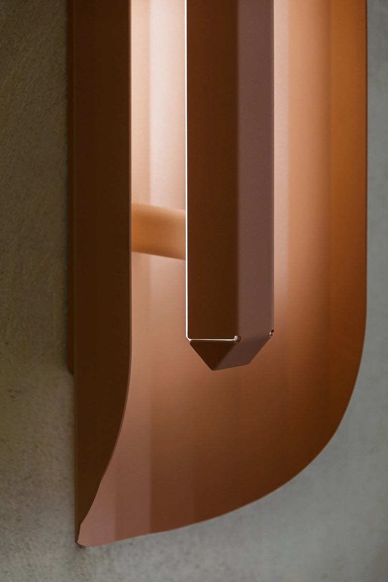 Wandlamp APOLIN gebroken roze