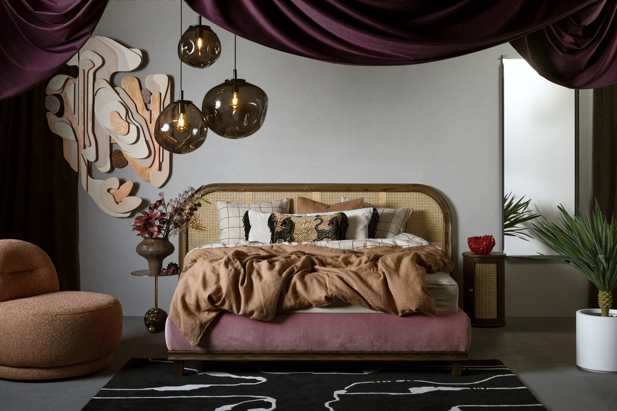 AVIA pendant lamp smoky black with black finish