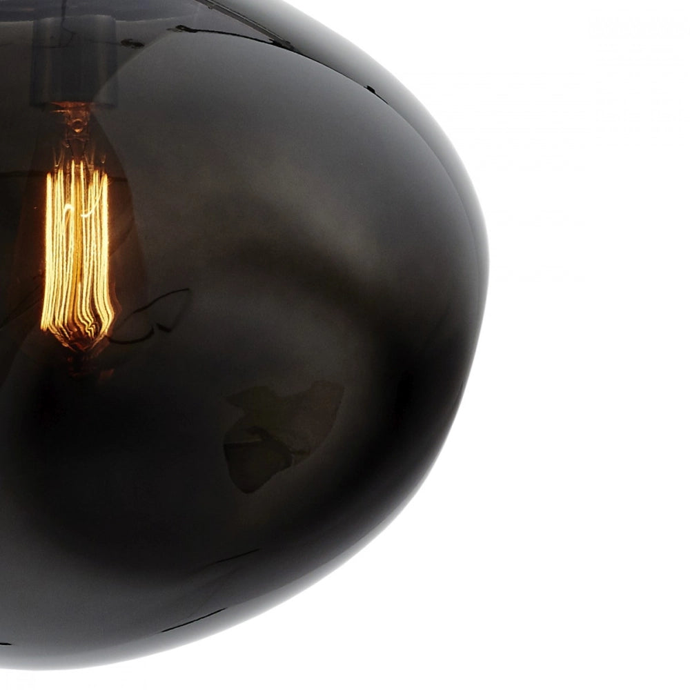 AVIA pendant lamp smoky black with black finish
