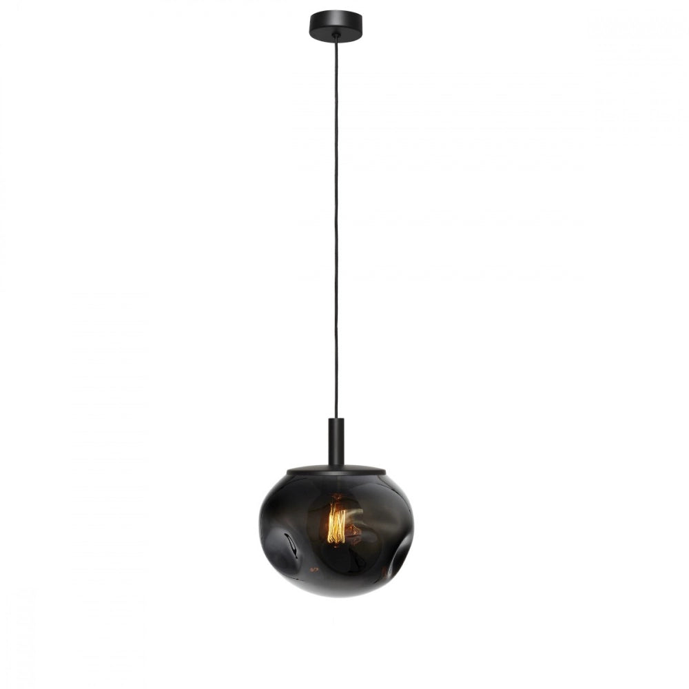 AVIA pendant lamp smoky black with black finish