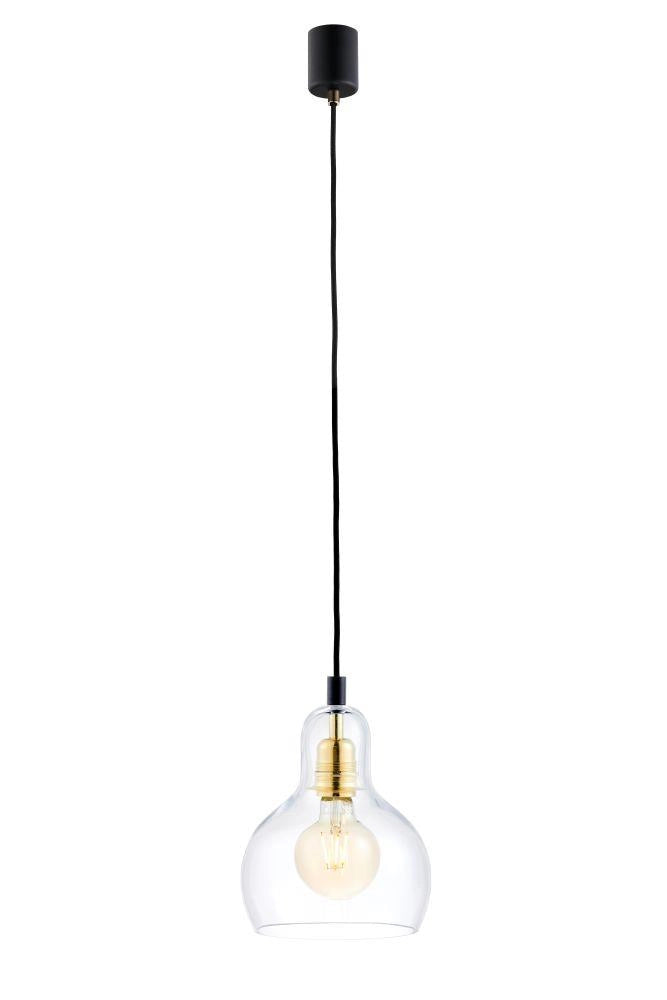 LONGIS I transparent pendant lamp with gold